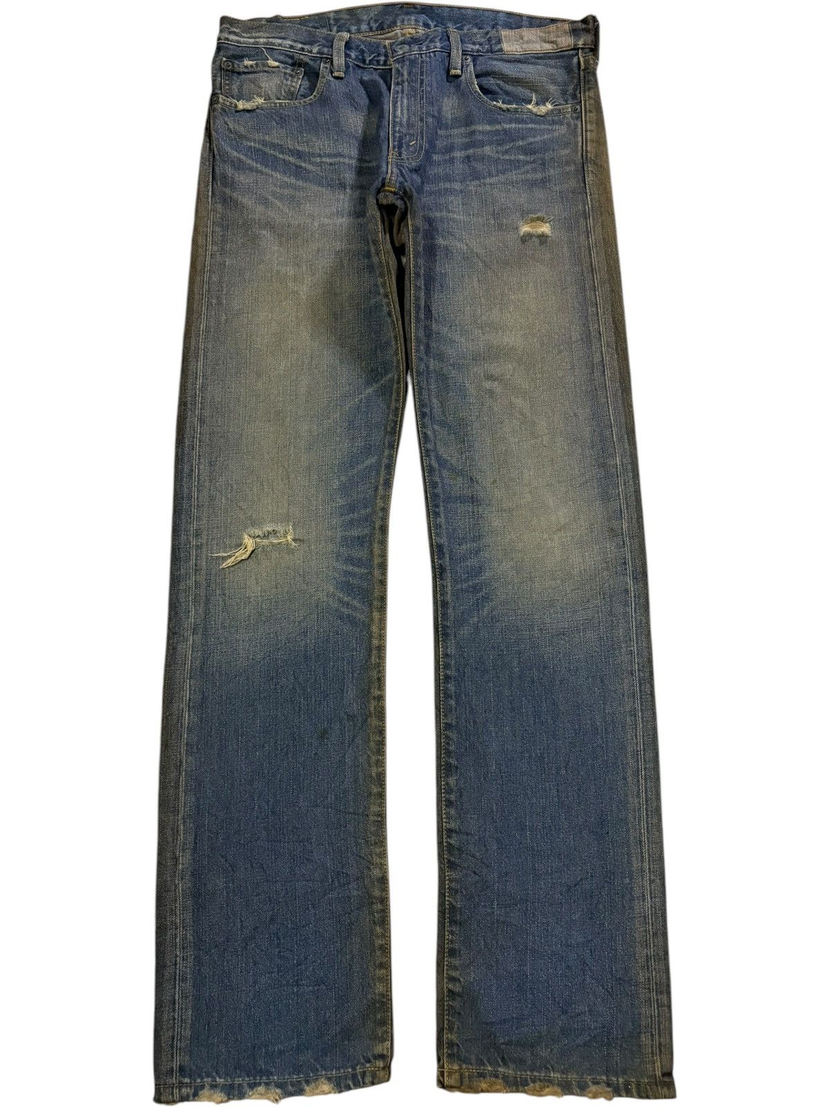 Levi's Vintage 90s Levis 505 Mud Wash Distressed Loose Jeans Size US 34 / EU 50 - 1 Thumbnail