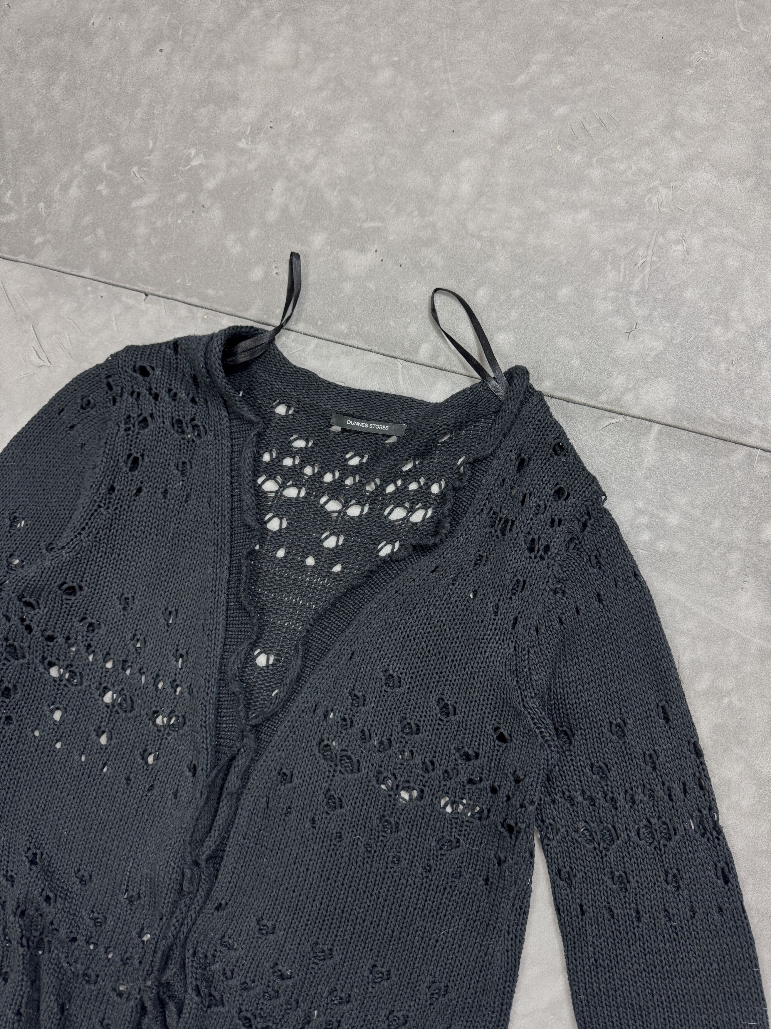 Dunnes Dunnes Stores navy black sweater cardigan retro 90s Size S / US 4 / IT 40 - 5 Thumbnail