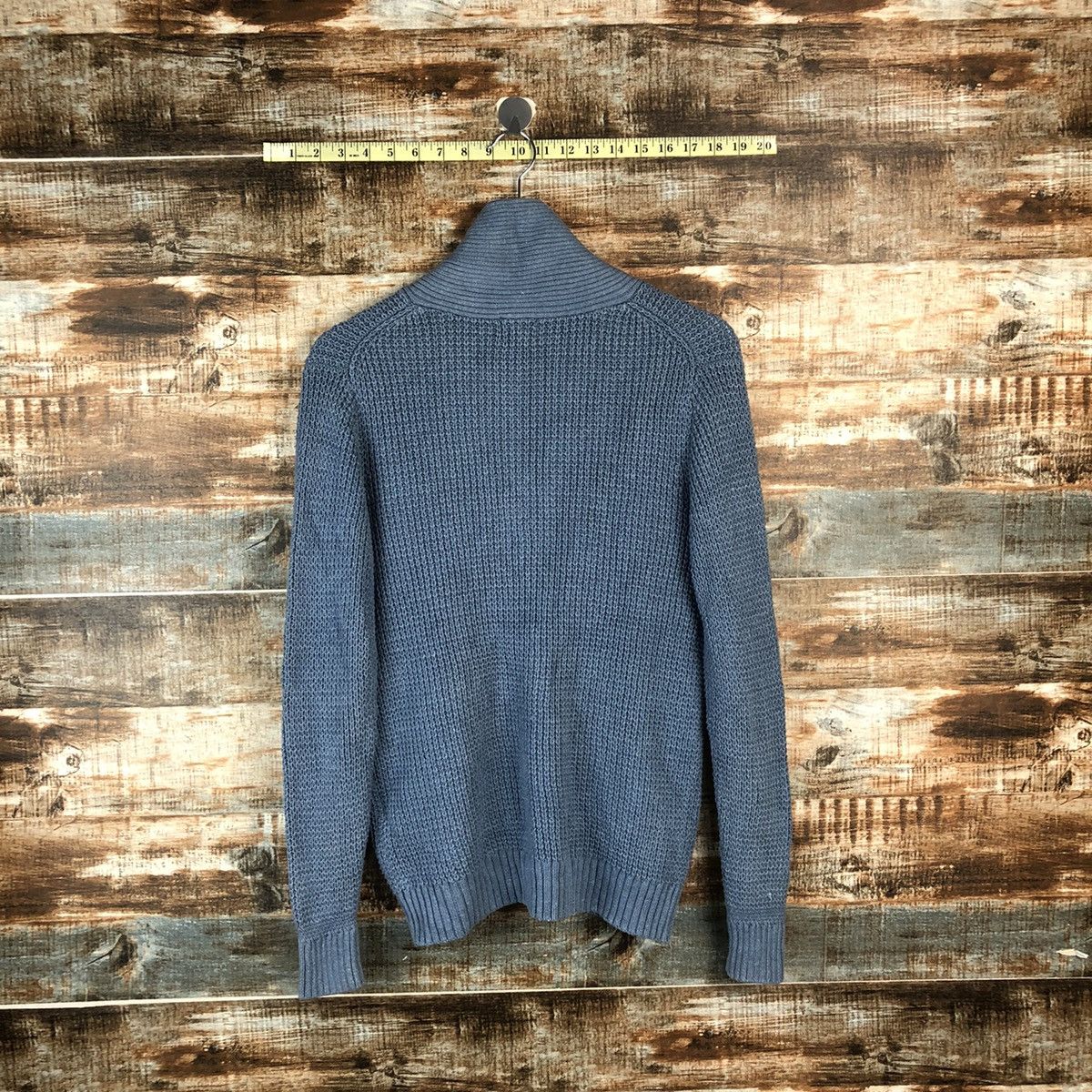 Homespun Knitwear × Japanese Brand DL Green Label Blue Cardigan Knitwear #C047 Size US M / EU 48-50 / 2 - 13 Thumbnail