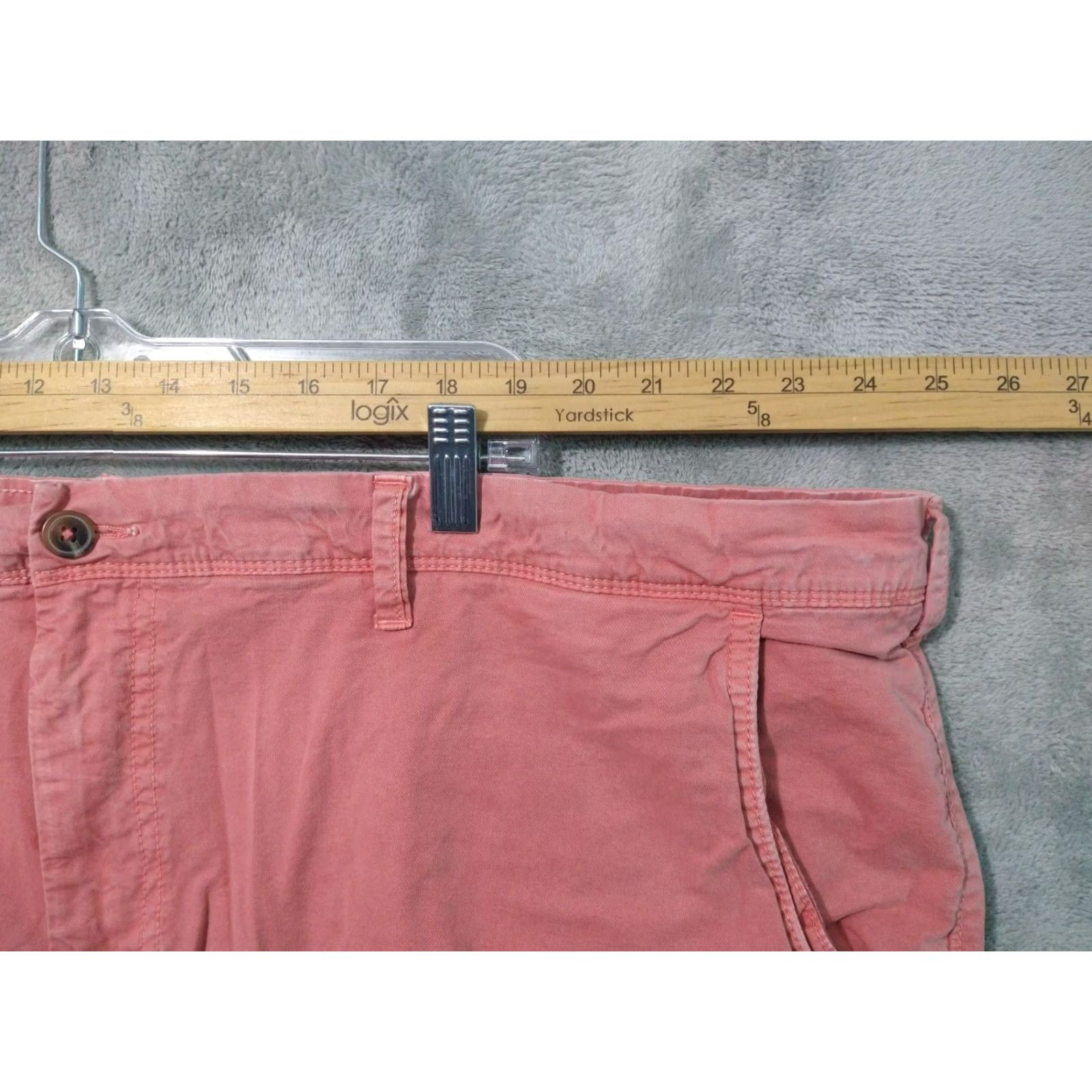 American Eagle Outfitters American Eagle Outfitters Shorts Mens 48 Pink Chino Cotton Stretch Slim Flat Front Inseam 10 in Casual Travel Vintage No Size US 32 / EU 48 - 3 Thumbnail
