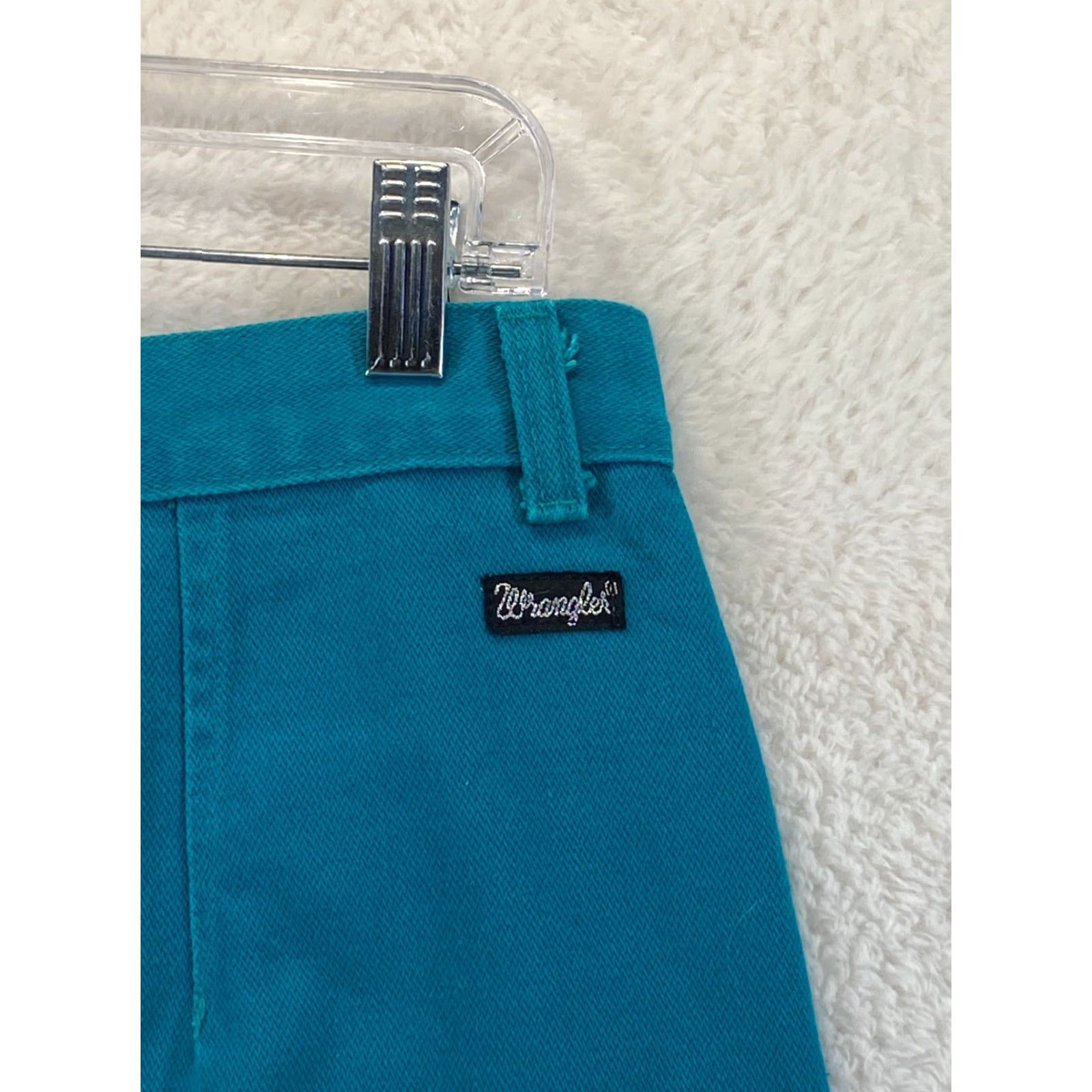 Wrangler VINTAGE Wrangler Bareback Womens Jeans High Waisted Teal Turquoise VTG Jeans 15 Women 32in Inseam Cowboy 5-Pocket Denim Math Wrap Size 36" / US 14 / IT 50 - 3 Thumbnail