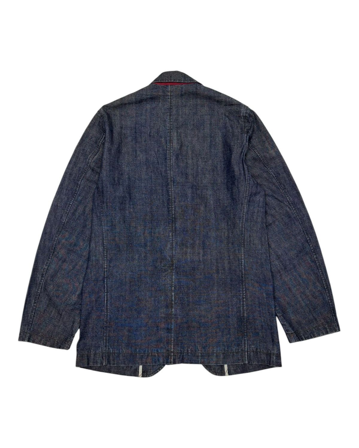 Issey Miyake 🔥RARE DENIM BLAZER JAPANESE UNIQLO KAPITAL ILSTLE DESIGN Size US M / EU 48-50 / 2 - 4 Thumbnail