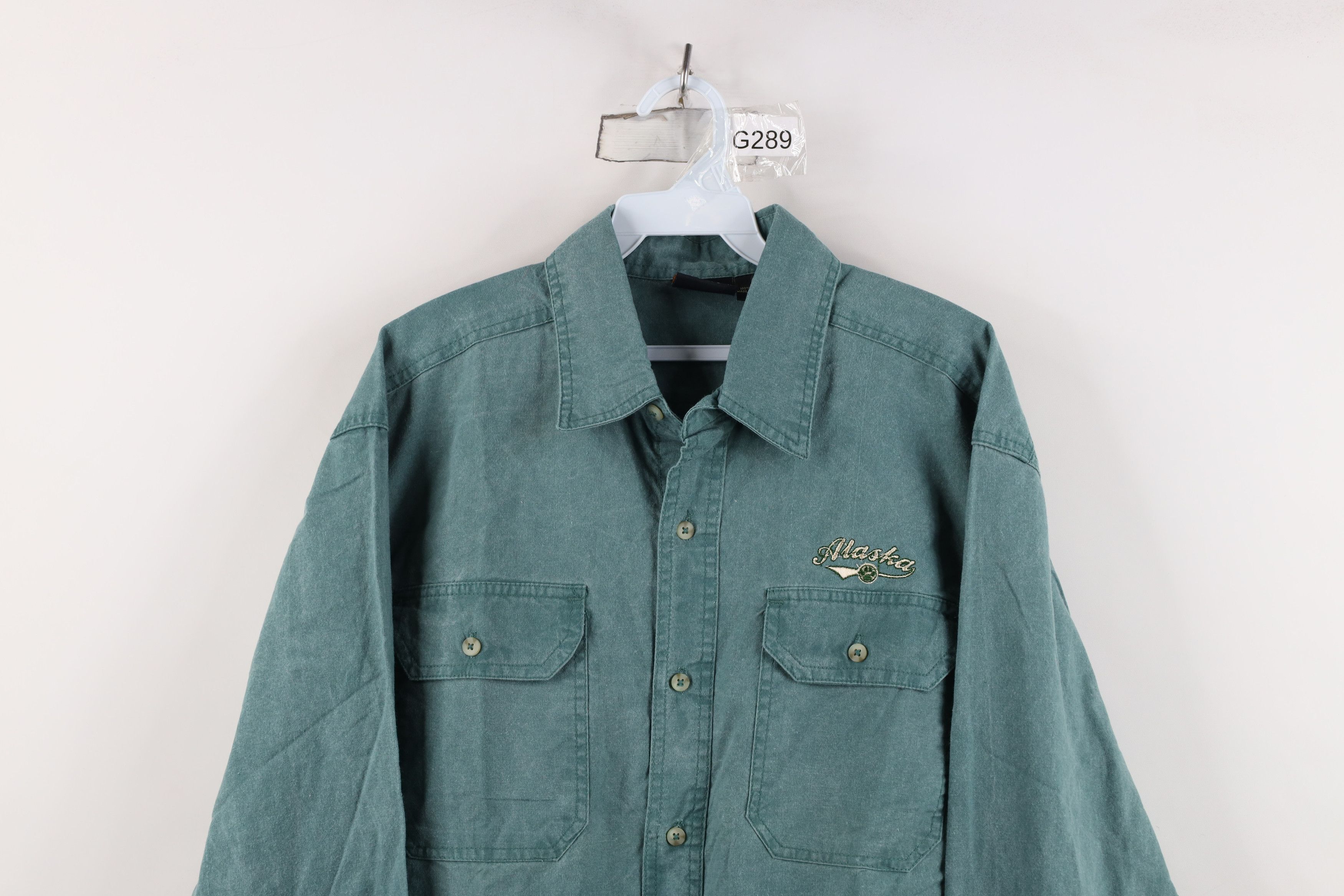 Vintage Vintage 90s Streetwear Stonewash Collared Button Shirt Size US S / EU 44-46 / 1 - 2 Thumbnail