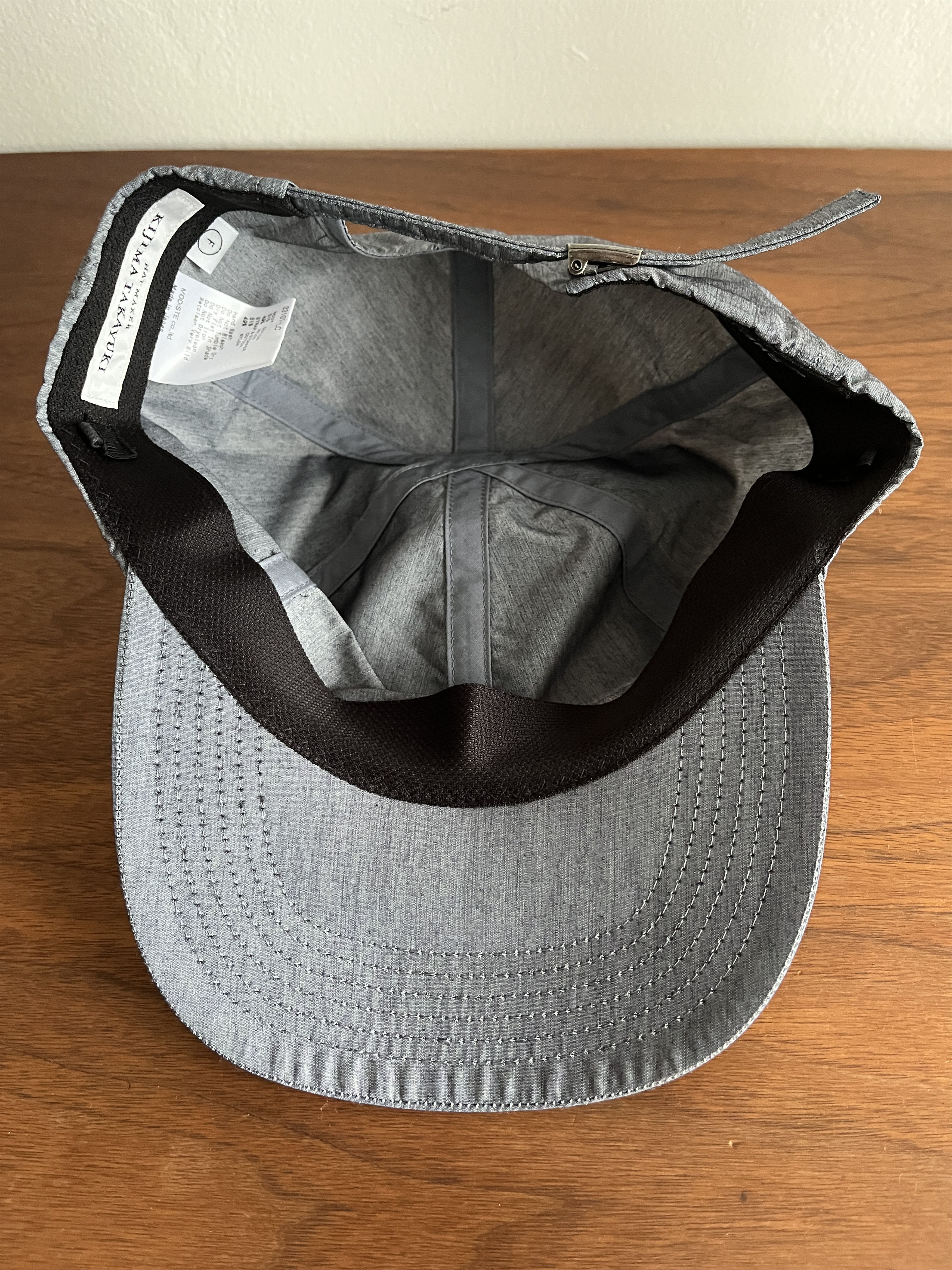 KIJIMA TAKAYUKI cap, cotton chambray Size ONE SIZE - 3 Thumbnail