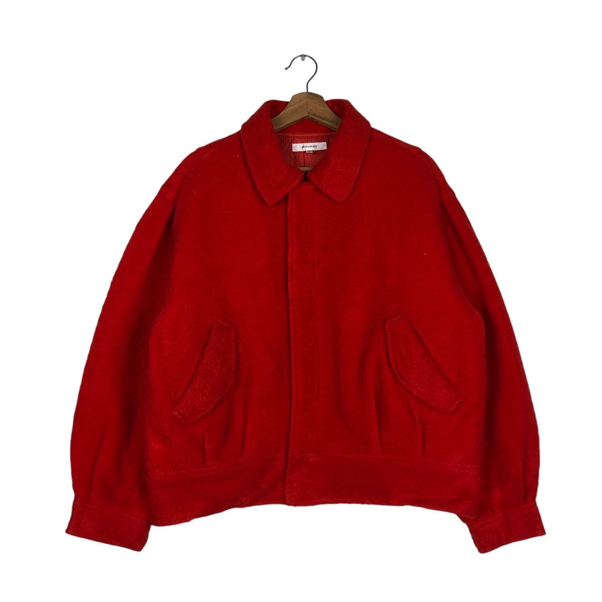 Japanese Brand 📌Vintage Wool Bomber Jacket Moussy Japan Fabric Size US M / EU 48-50 / 2 - 2 Thumbnail
