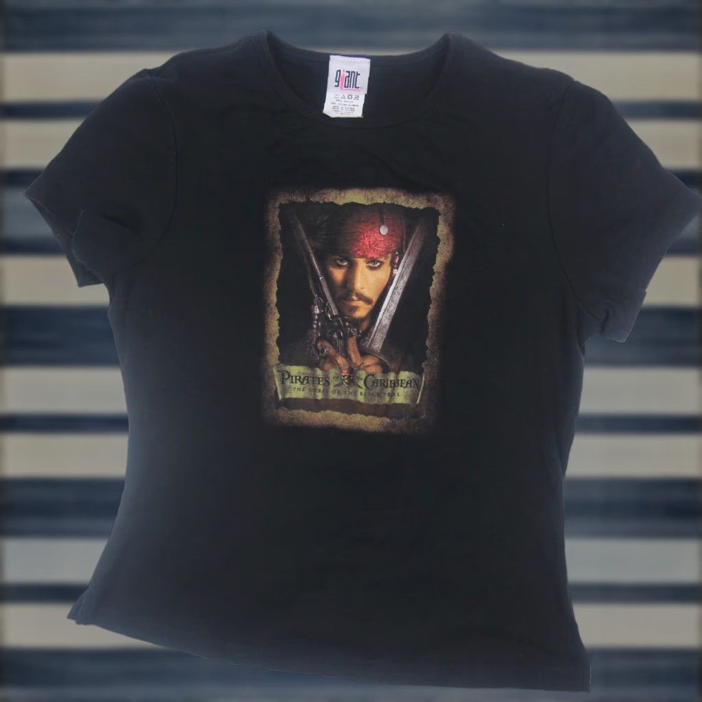 Disney VINTAGE Disney Pirates of the Caribbean The Curse of the Black Pearl T Shirt Womens XL Black Pirates of the Caribbean T Shirt Womens XL Black Disney Size XL / US 12-14 / IT 48-50 - 1 Thumbnail