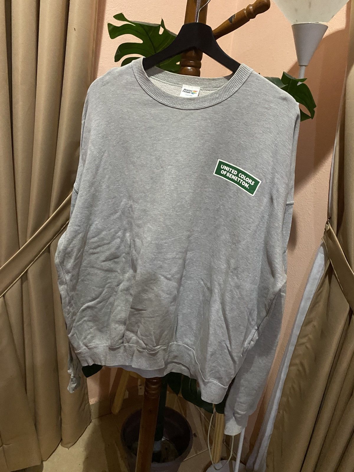 Benetton Vintage Benetton Formula 1 Racing Team Grey Sweatshirt Size US L / EU 52-54 / 3 - 5 Thumbnail