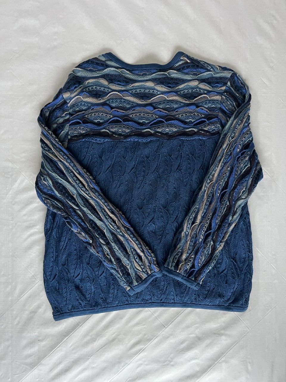 Coogi Coogi Australia Knit Sweater – Blue – Size L – 90s Vintage Size US L / EU 52-54 / 3 - 2 Thumbnail
