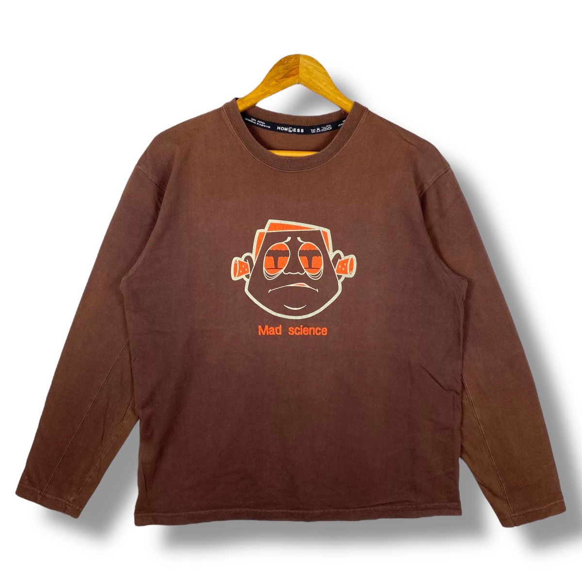 Japanese Brand Japanese Brand HOMLESS Mad Science Graphic Faded Tee Shirt Size US L / EU 52-54 / 3 - 1 Thumbnail