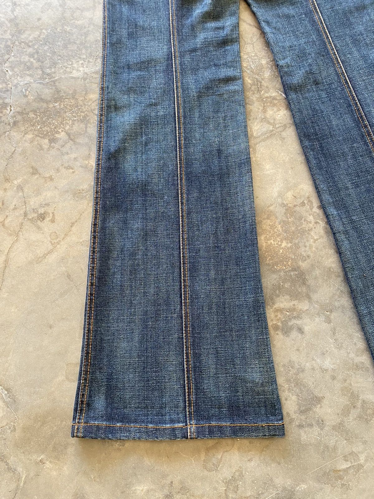 Hysteric Glamour × Japanese Brand Flare Jeans Kumikyoku Low Rise Wide Leg Baggy Size US 30 / EU 46 - 3 Thumbnail