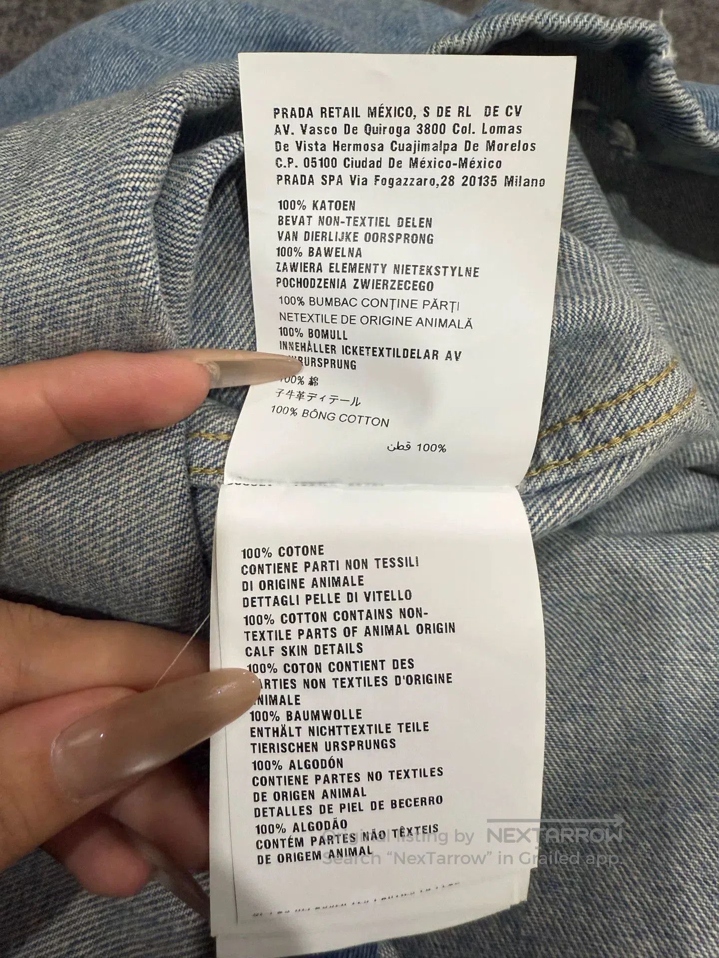 Prada Prada Denim Jacket L Made in Italy. Size US L / EU 52-54 / 3 - 6 Thumbnail