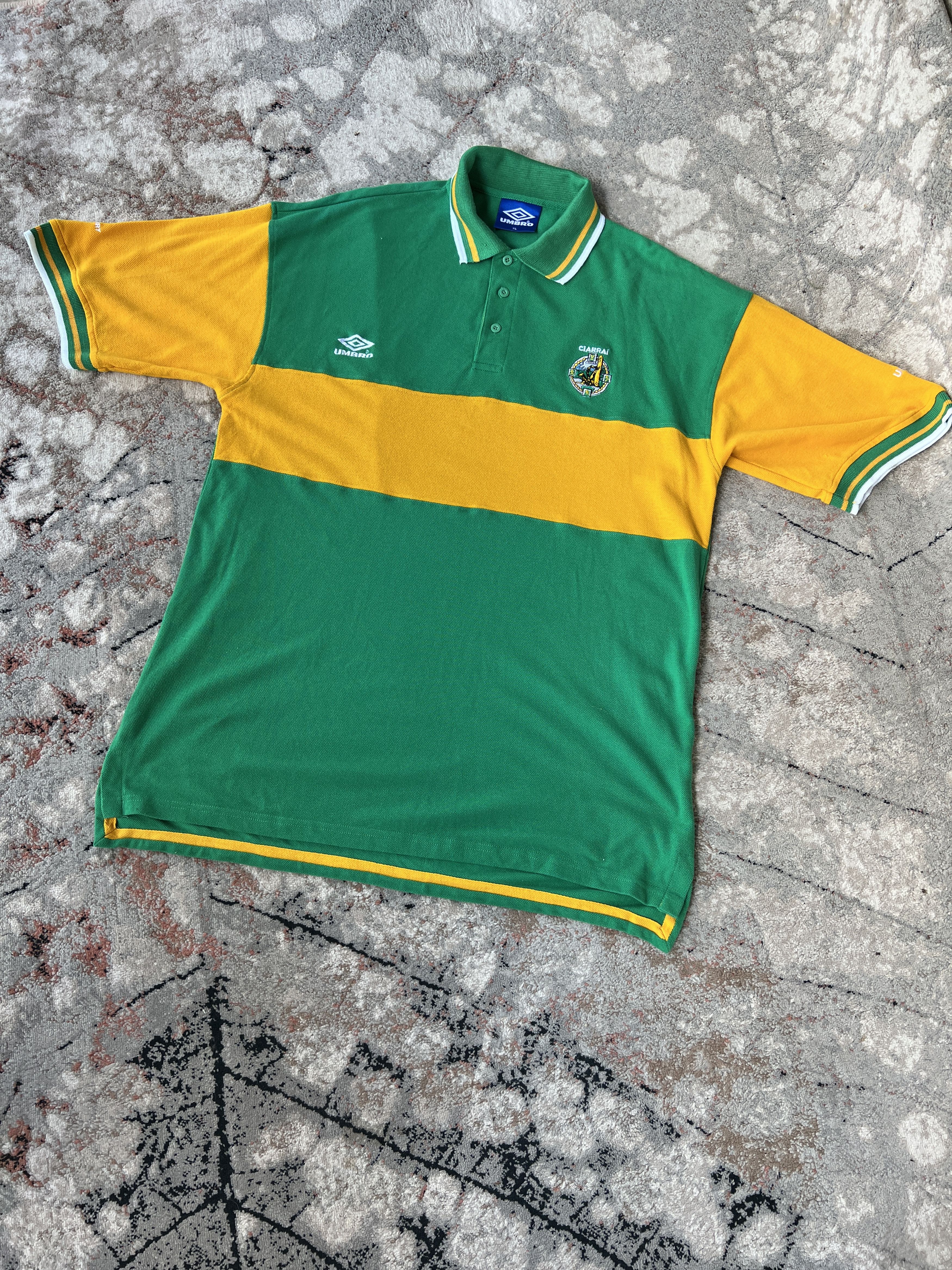 Umbro Umbro Kerry Ciarrai Vintage Polo Shirt Size US XL / EU 56 / 4 - 1 Thumbnail