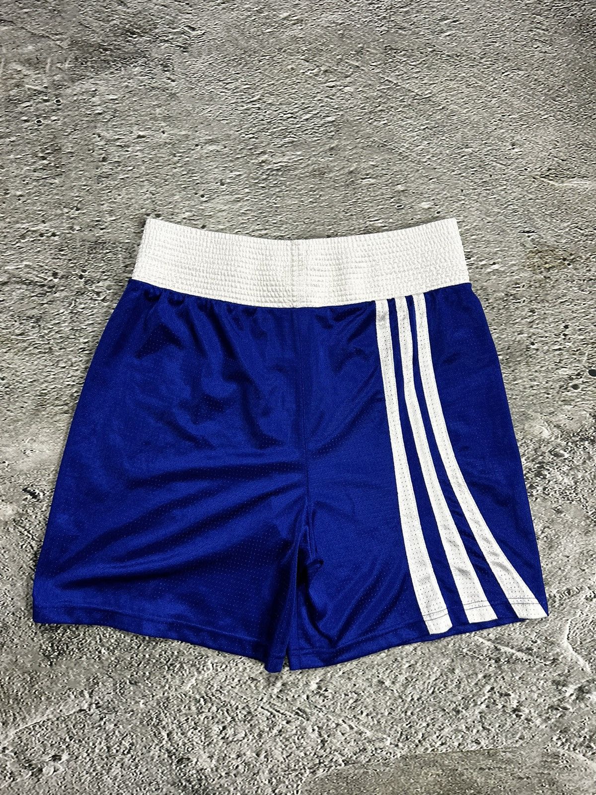 Adidas × Vintage Adidas boxing shorts blue big logo 2000s Y2K Size US 34 / EU 50 - 6 Thumbnail