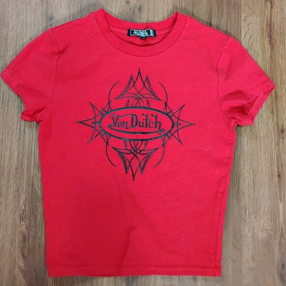 Von Dutch Vintage Y2K Von Dutch Logo T-Shirt Size XS / US 0-2 / IT 36-38 - 2 Thumbnail