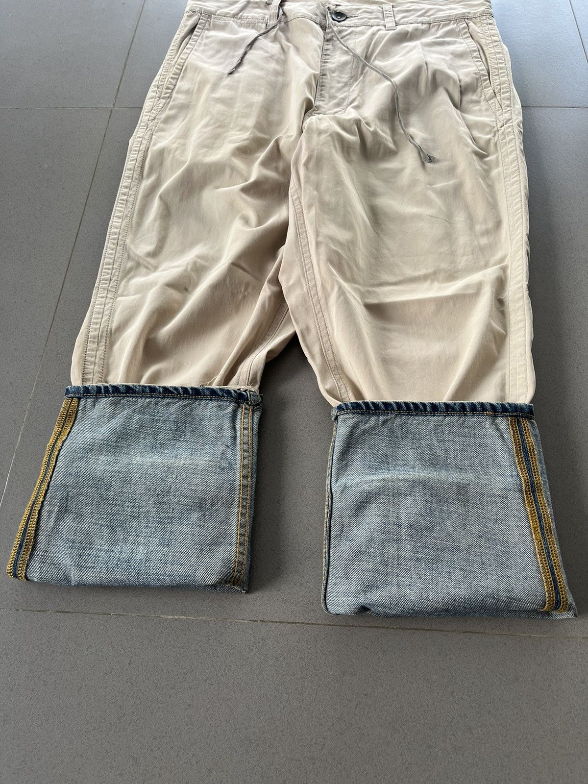 Maison MIHARA YASUHIRO MIHARA YASUHIRO RECONSTRUCTED DOUBLE DENIM CASUAL PANTS Size US 32 / EU 48 - 10 Thumbnail