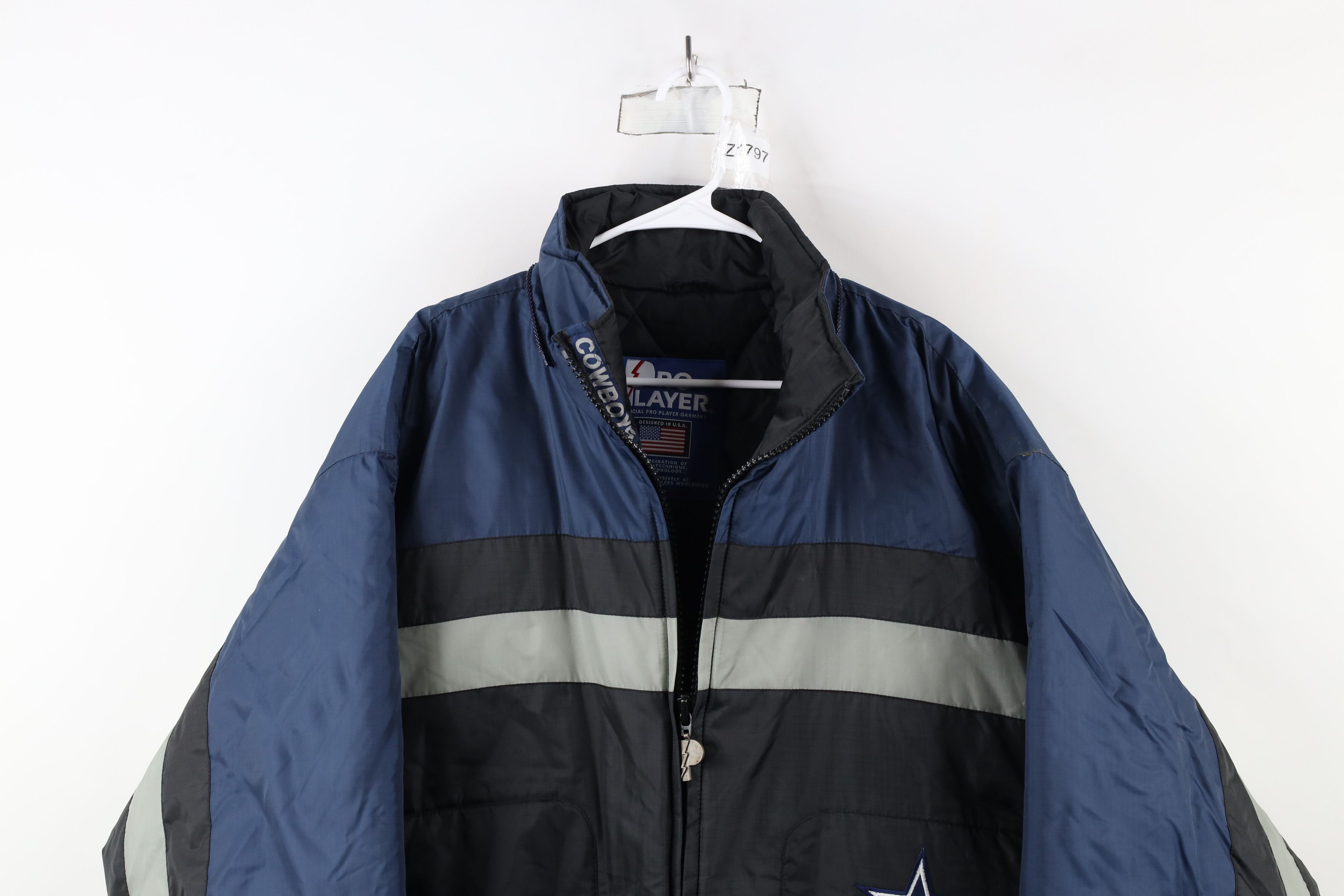 Vintage Vintage 90s Dallas Cowboys Football Quilted Puffer Jacket Size US XL / EU 56 / 4 - 2 Thumbnail