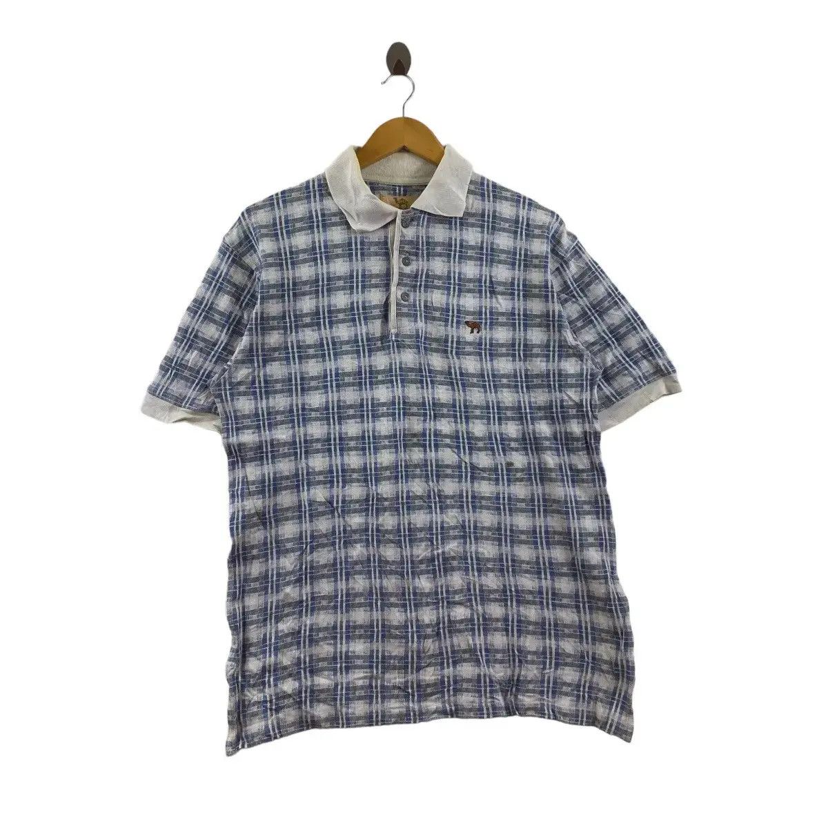 Camel × Vintage Vintage CAMEL USA COLLECTION Plaid Checks Polo Tee Shirt Size US S / EU 44-46 / 1 - 1 Thumbnail