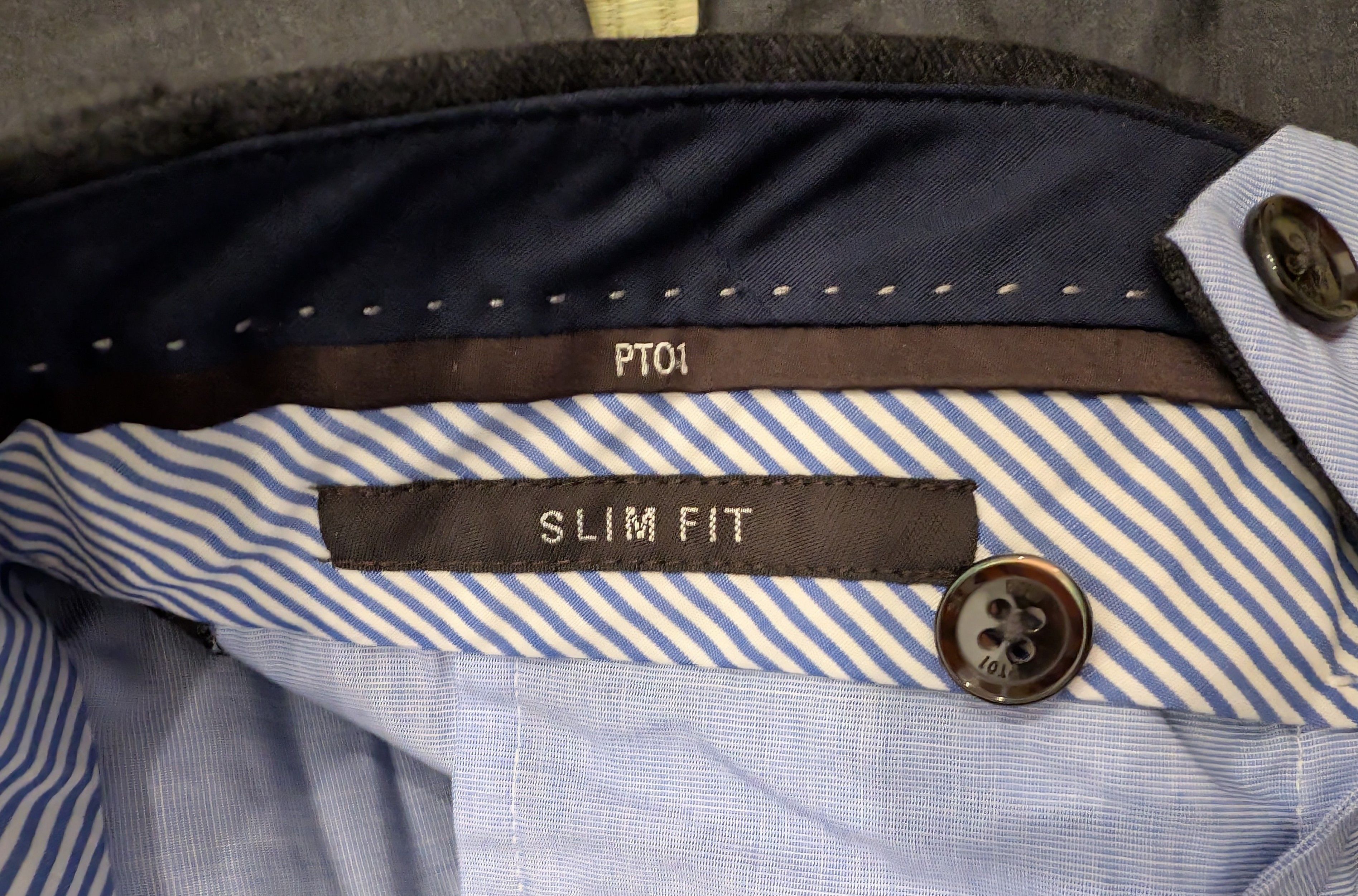 PT Torino PT01 Dress Pants w/ Loro Piana Super 130's Wool Fabric Size 42R - 4 Thumbnail