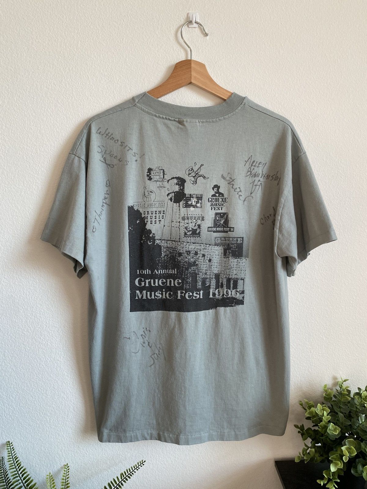 Band Tees Vintage 90s 1996 Gruene Music Festival Tee Size US L / EU 52-54 / 3 - 1 Thumbnail