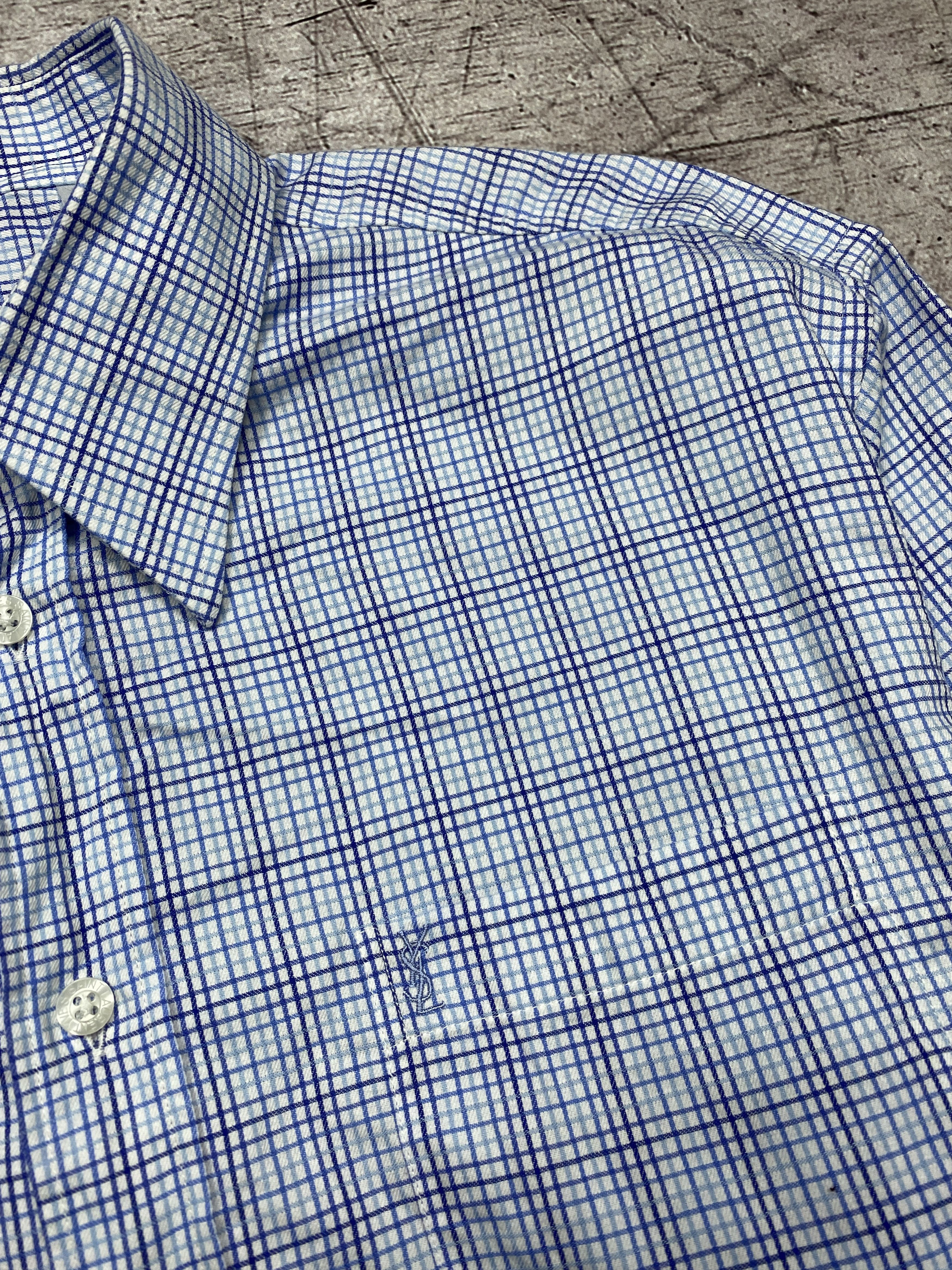 Yves Saint Laurent Yves Saint Laurent YSL Vintage Mens Long Sleeve Shirt Size US M / EU 48-50 / 2 - 3 Thumbnail