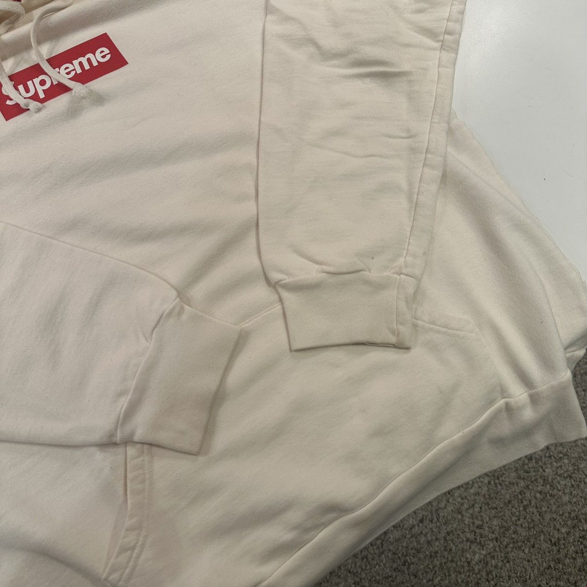 Supreme 2007 Red/Cream Box Logo Hoodie Size US XL / EU 56 / 4 - 5 Thumbnail