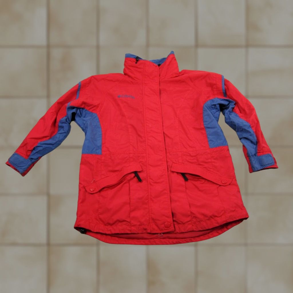 Vintage Columbia Jacket Womens M Red Full Zip Windbreaker 90s Vintage Style Windbreaker Columba? Size M / US 6-8 / IT 42-44 - 1 Thumbnail