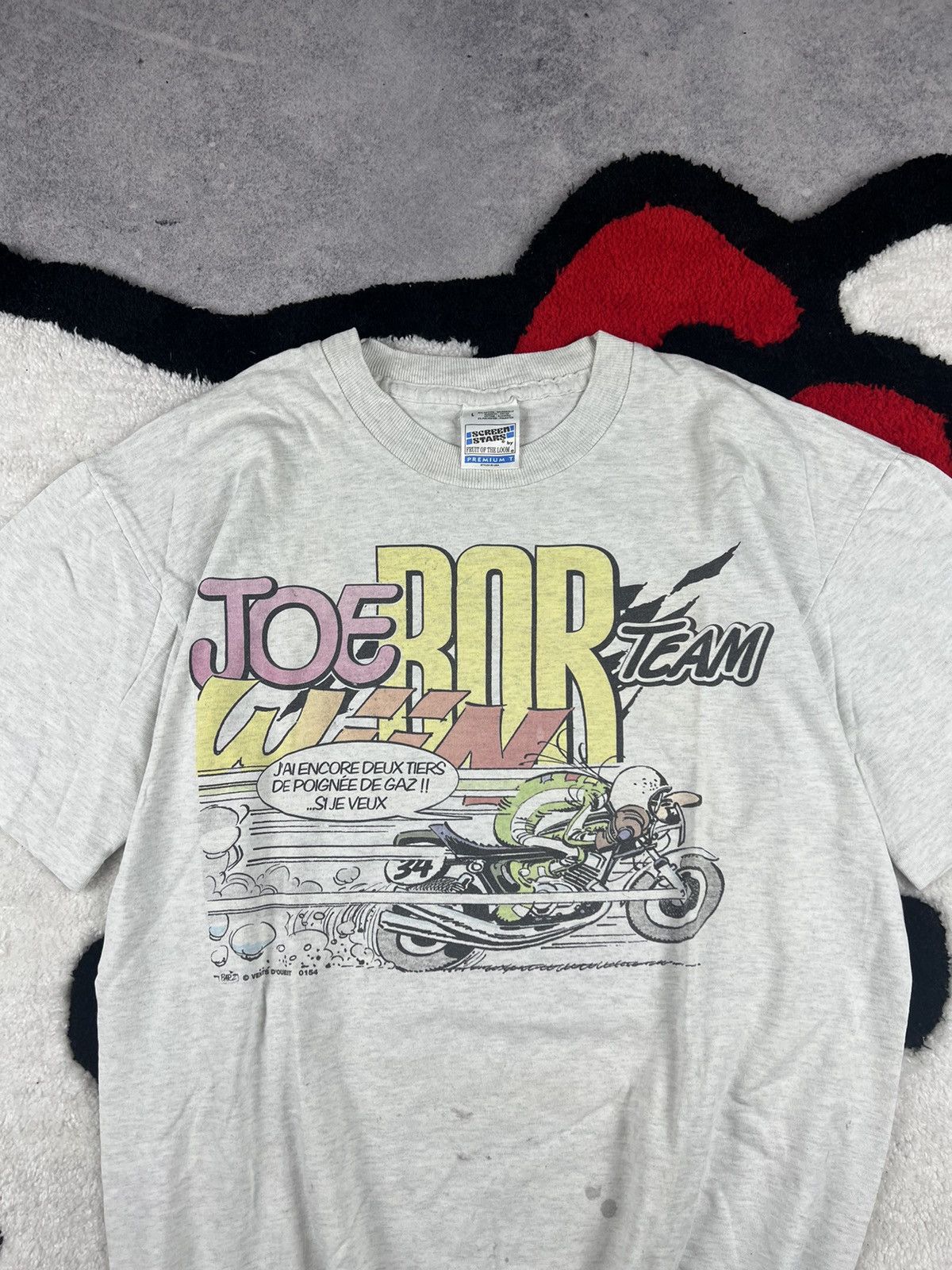 Vintage Vintage Joe Bar Team 90s Motorcycle Racing Y2K Tee Shirt Size US L / EU 52-54 / 3 - 4 Thumbnail