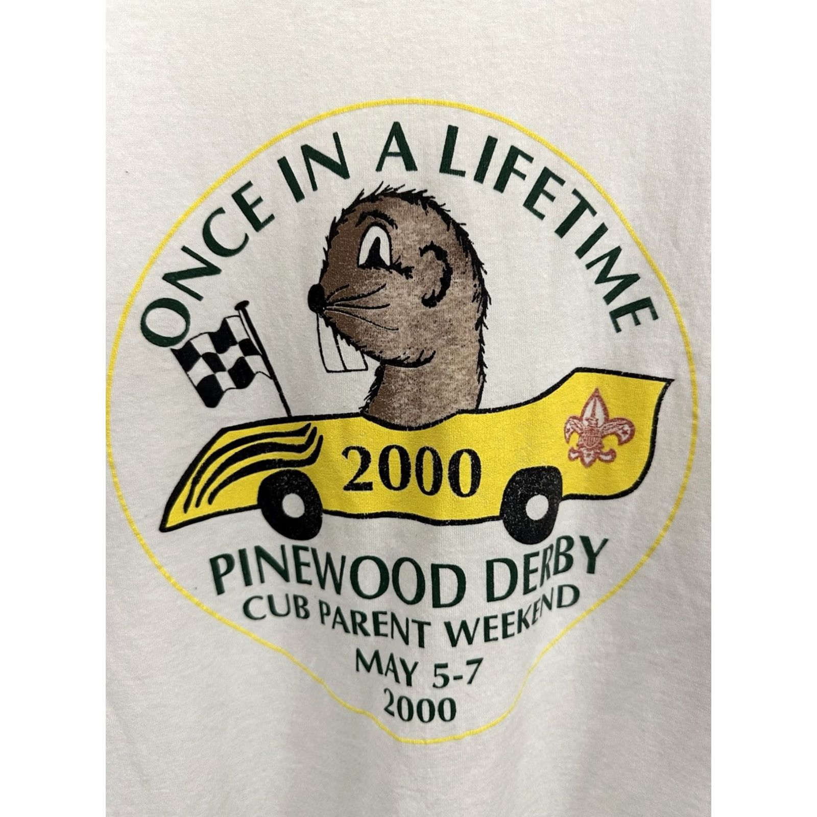Vintage VINTAGE BSA Pinewood Derby T-Shirt XL WIP Workwear Burnout Worn Thin Distressed Grunge Mens Size US XL / EU 56 / 4 - 5 Thumbnail