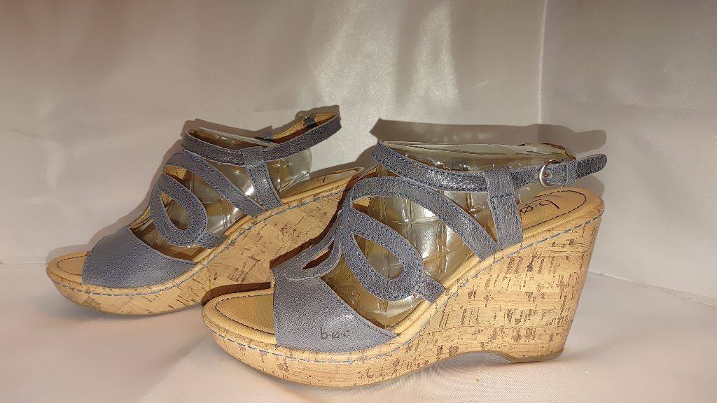 Born BOC Born Jalina Cork Wedge Sandals Size 9M Size US 9 / IT 39 - 3 Thumbnail