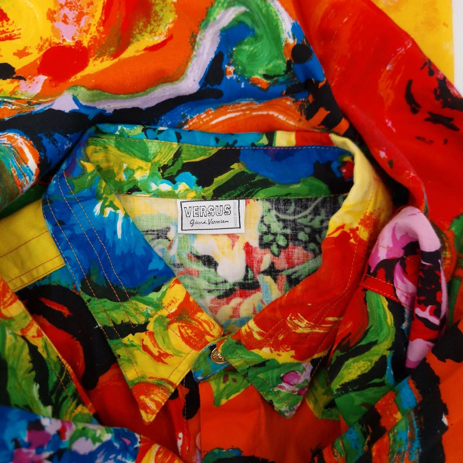 Versace Vintage Versace Shirt Size US L / EU 52-54 / 3 - 2 Thumbnail