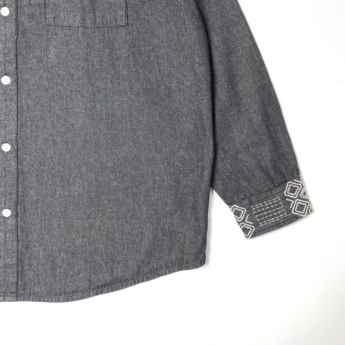 Designer × Japanese Brand Amina Embroidery Round Collar Shirt Kapital Style Size US XL / EU 56 / 4 - 5 Thumbnail