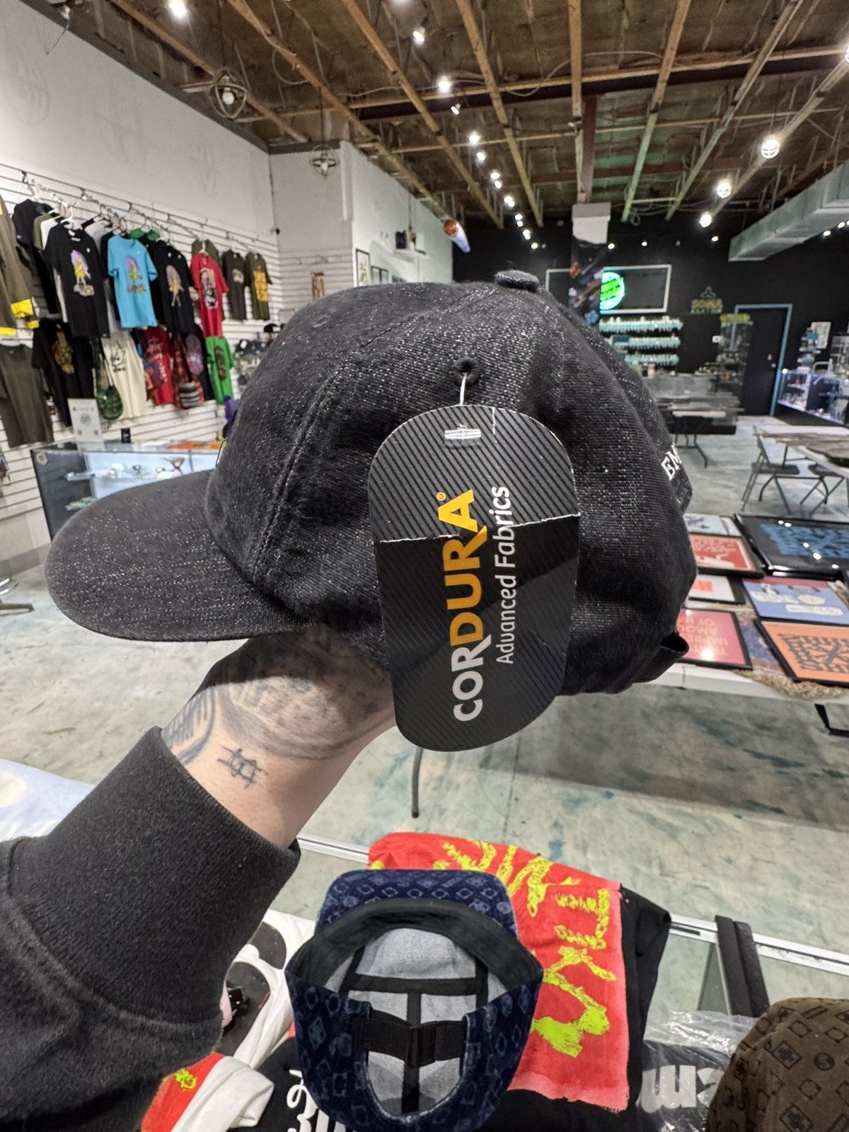 Supreme Cordura black supreme hat Size ONE SIZE - 2 Thumbnail