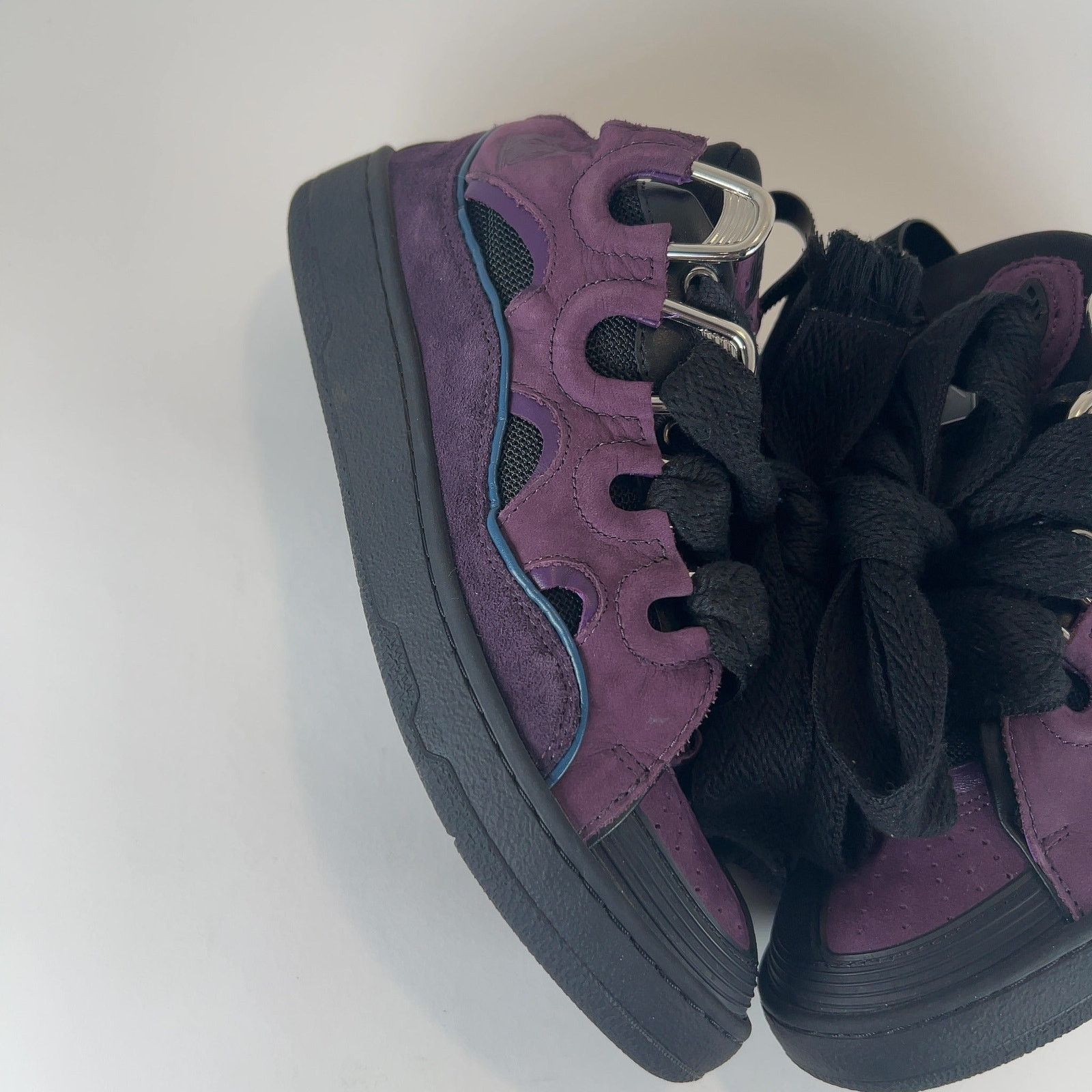 Lanvin Lanvin 'Curb' Suede Low-Top Sneakers Size US 7 / EU 40 - 6 Thumbnail