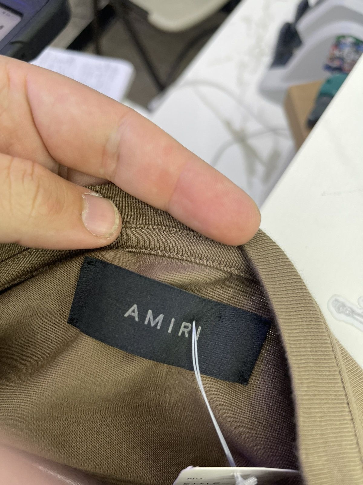 Amiri Amiri MA bar tee (brown/white) Size US XS / EU 42 / 0 - 3 Thumbnail
