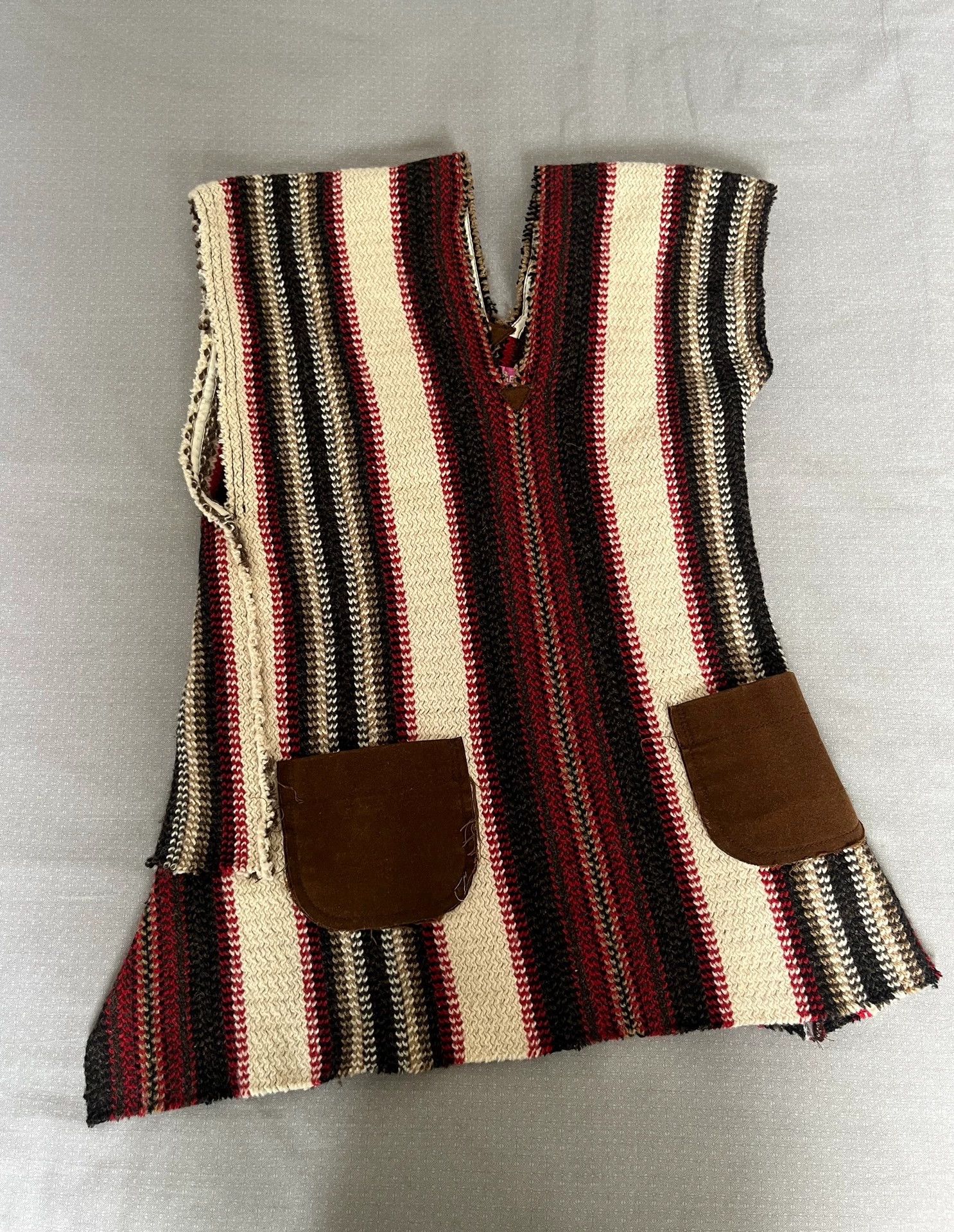 Junya Watanabe JUNYA WATANABE Decon Irreg Stripe Color Suede Pocket Vest Size US S / EU 44-46 / 1 - 1 Thumbnail