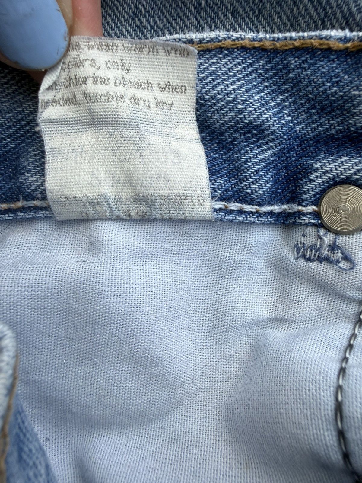 Wrangler Vintage 90s Wrangler Authentic Jeans Altered to Cropped Size 29" - 10 Thumbnail