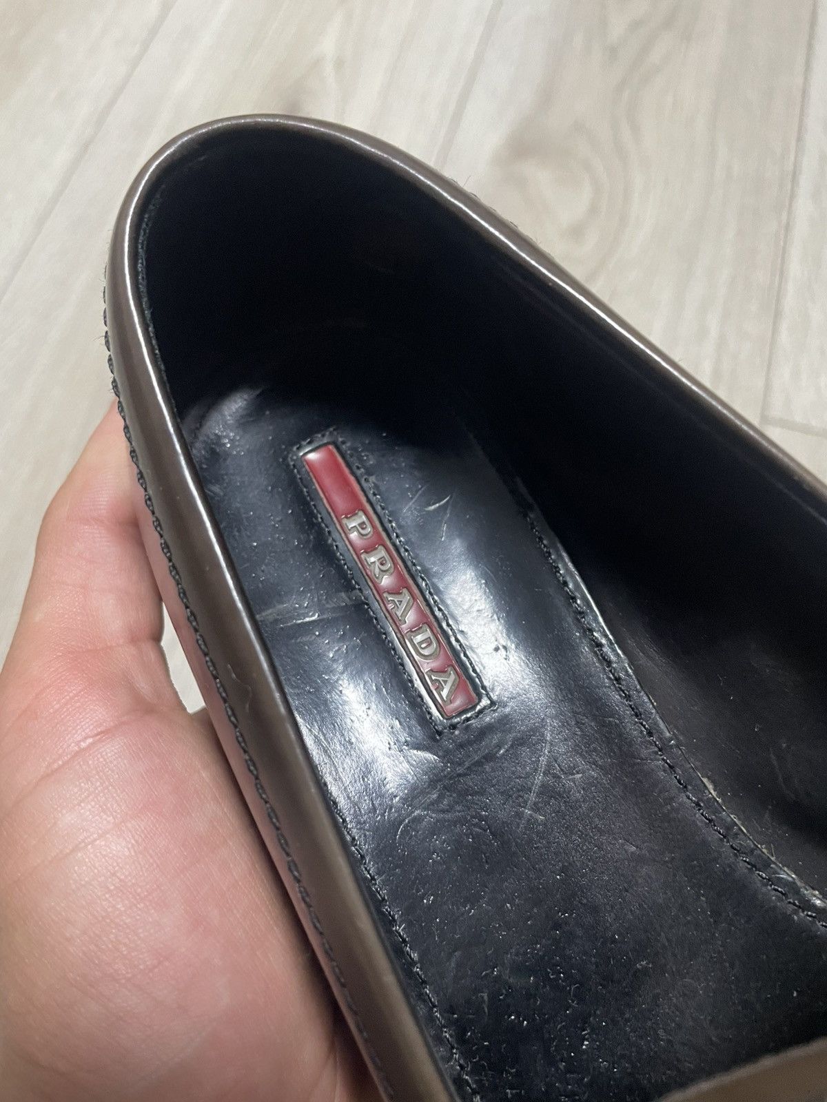 Prada × Vintage Vintage 00s Prada Spazzolato Leather Penny Loafer 3d5575 Size US 8 / IT 38 - 14 Thumbnail