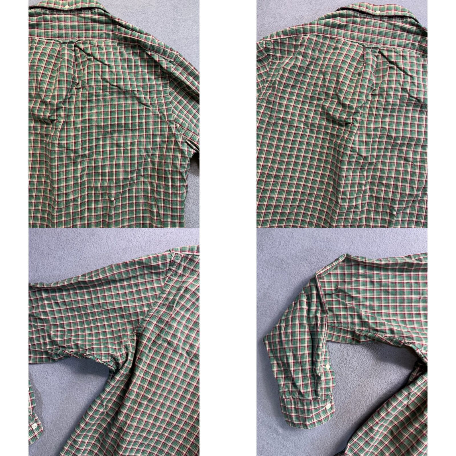 Ralph Lauren Vintage Ralph Lauren Green Square Pattern Long Sleeve Button-Up Shirt Mens XL Size US XL / EU 56 / 4 - 10 Thumbnail