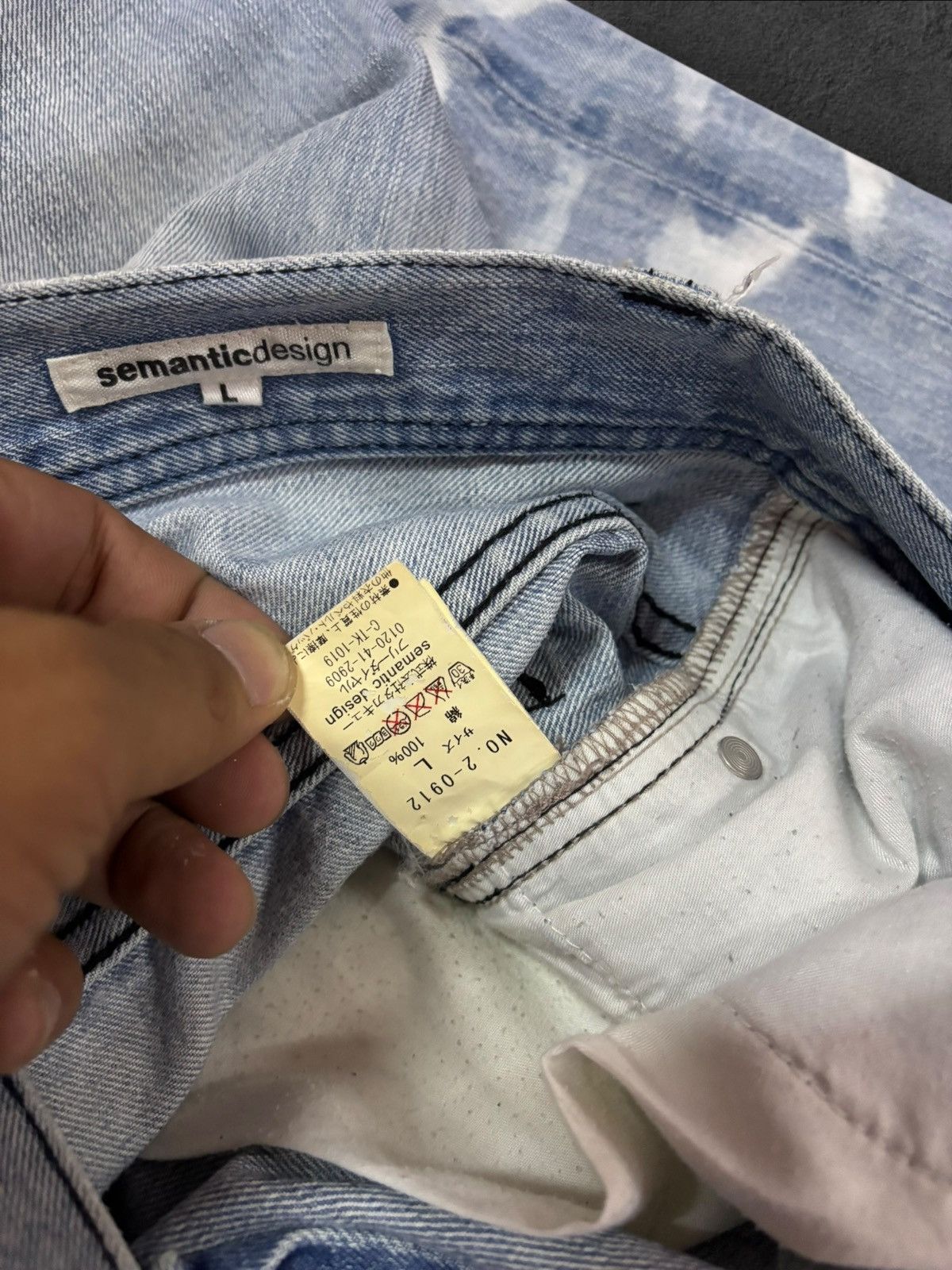 Tornado Mart Semanticdesign Bootcut Japan Grunge Sick Faded Jeans Size US 33 - 9 Thumbnail