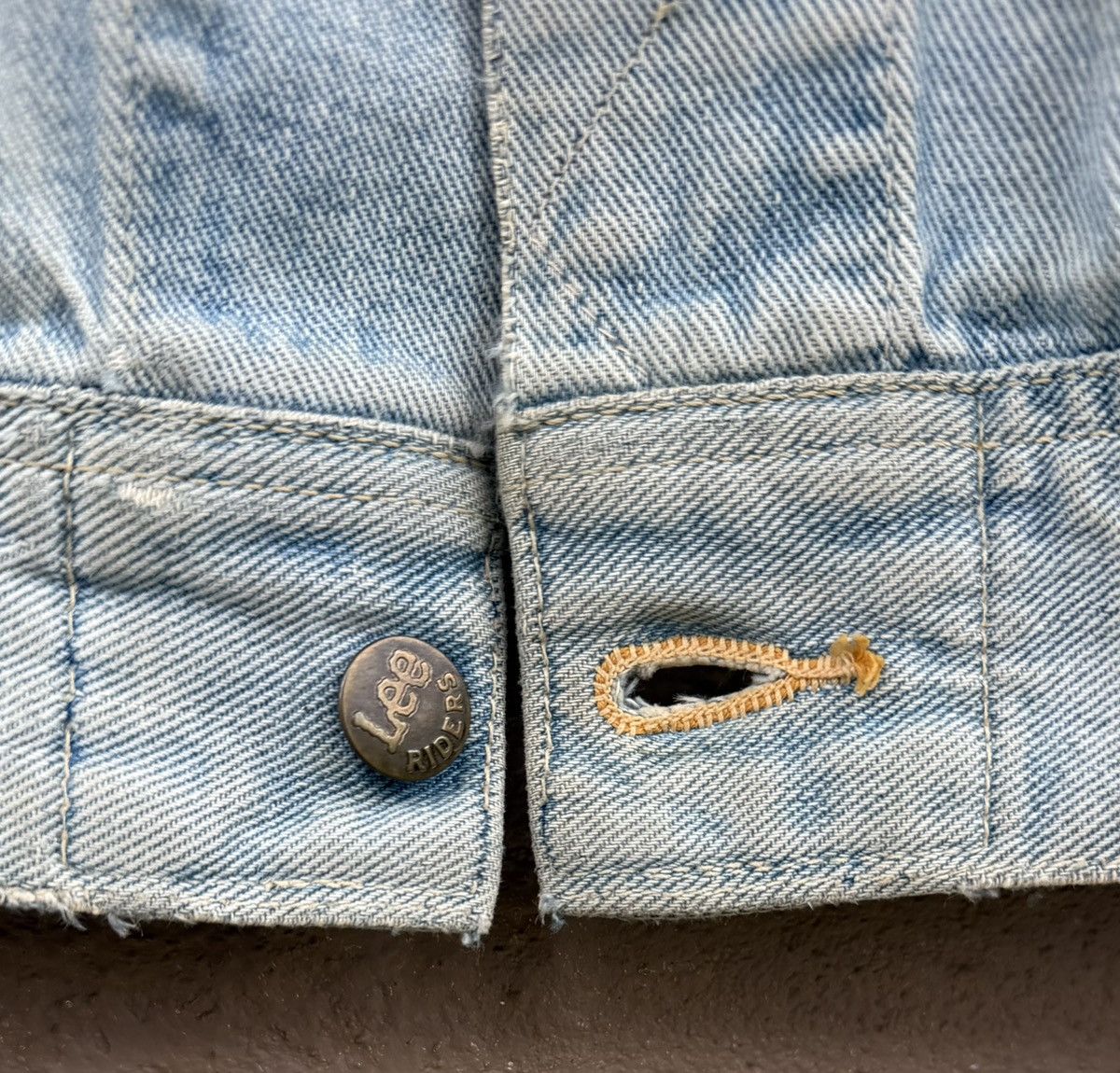 Lee Vintage Lee Riders Denim Jacket Light Wash Faded 70s 80s Size US L / EU 52-54 / 3 - 6 Thumbnail
