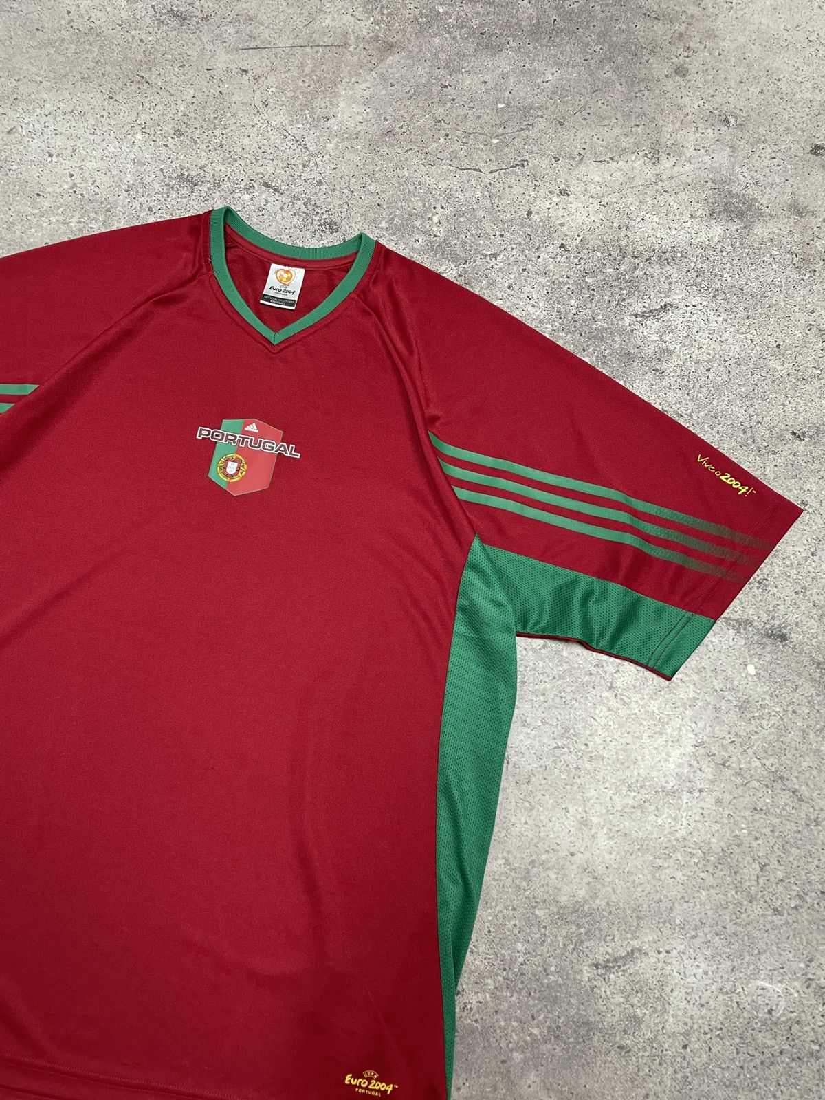 Nike × Vintage Vintage Euro 2004 Adidas Portugal Soccer Jersey Tee Size US L / EU 52-54 / 3 - 5 Thumbnail