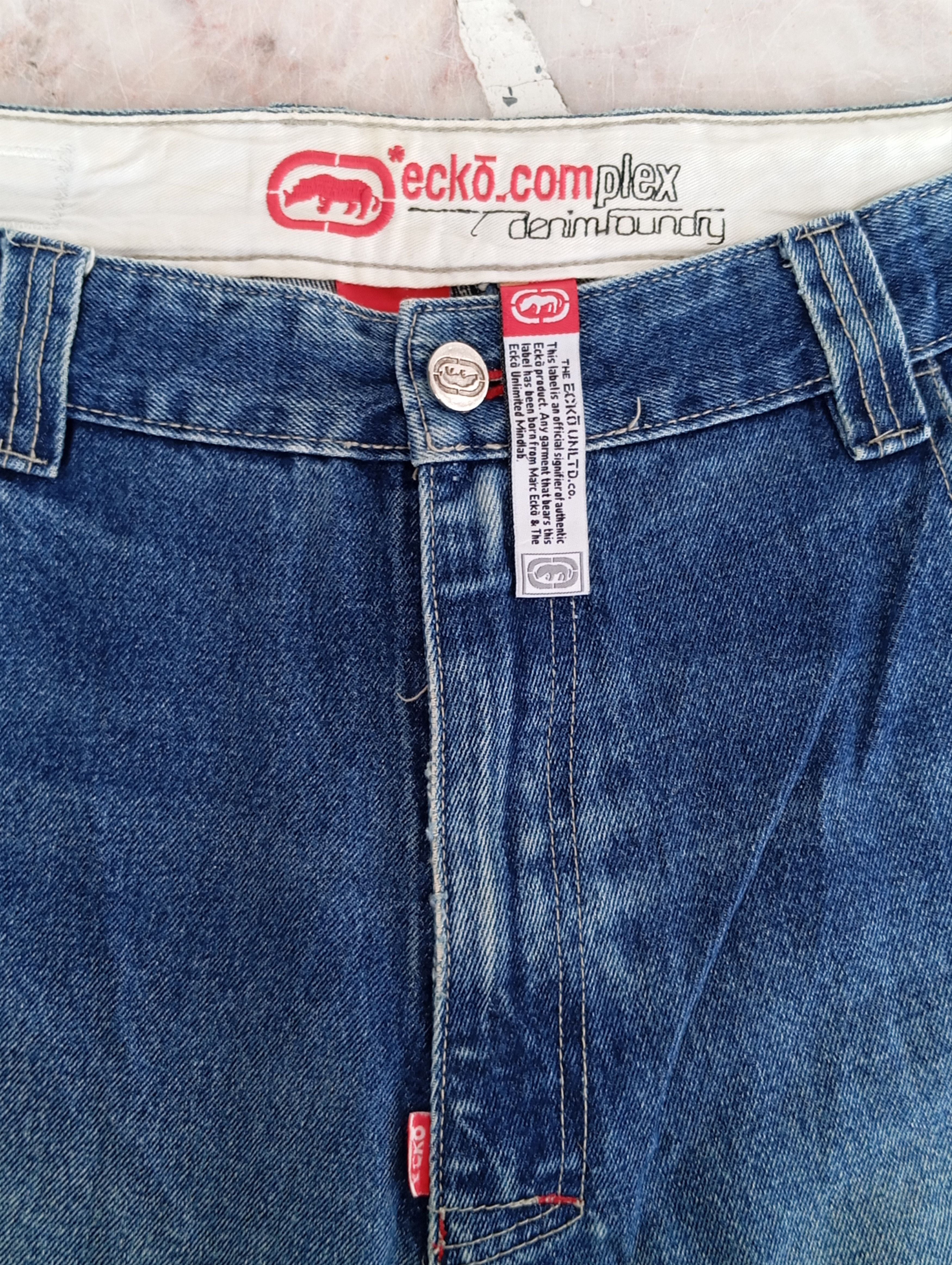 Ecko Unltd. × Japanese Brand Ecko Distresses Denim with stain Size US 38 / EU 54 - 3 Thumbnail