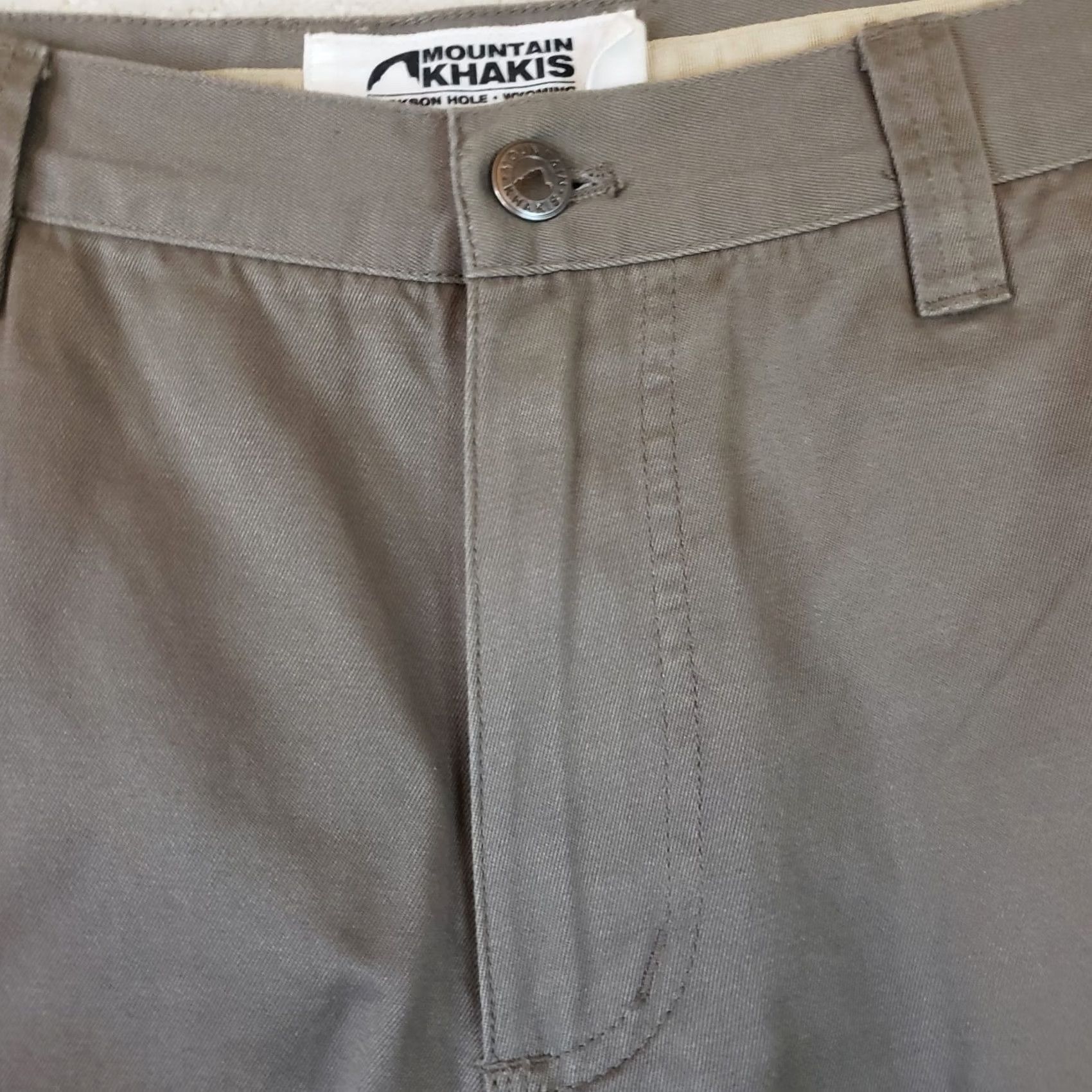 Mountain Khakis Mountain Khakis Teton Twill Pants Mens Regular 32x32 Green Khaki Chino 5-Pocket Straight Front Belt Loops Zipper Button Cotton Canvas Casual Workwear Size US 32 / EU 48 - 5 Thumbnail
