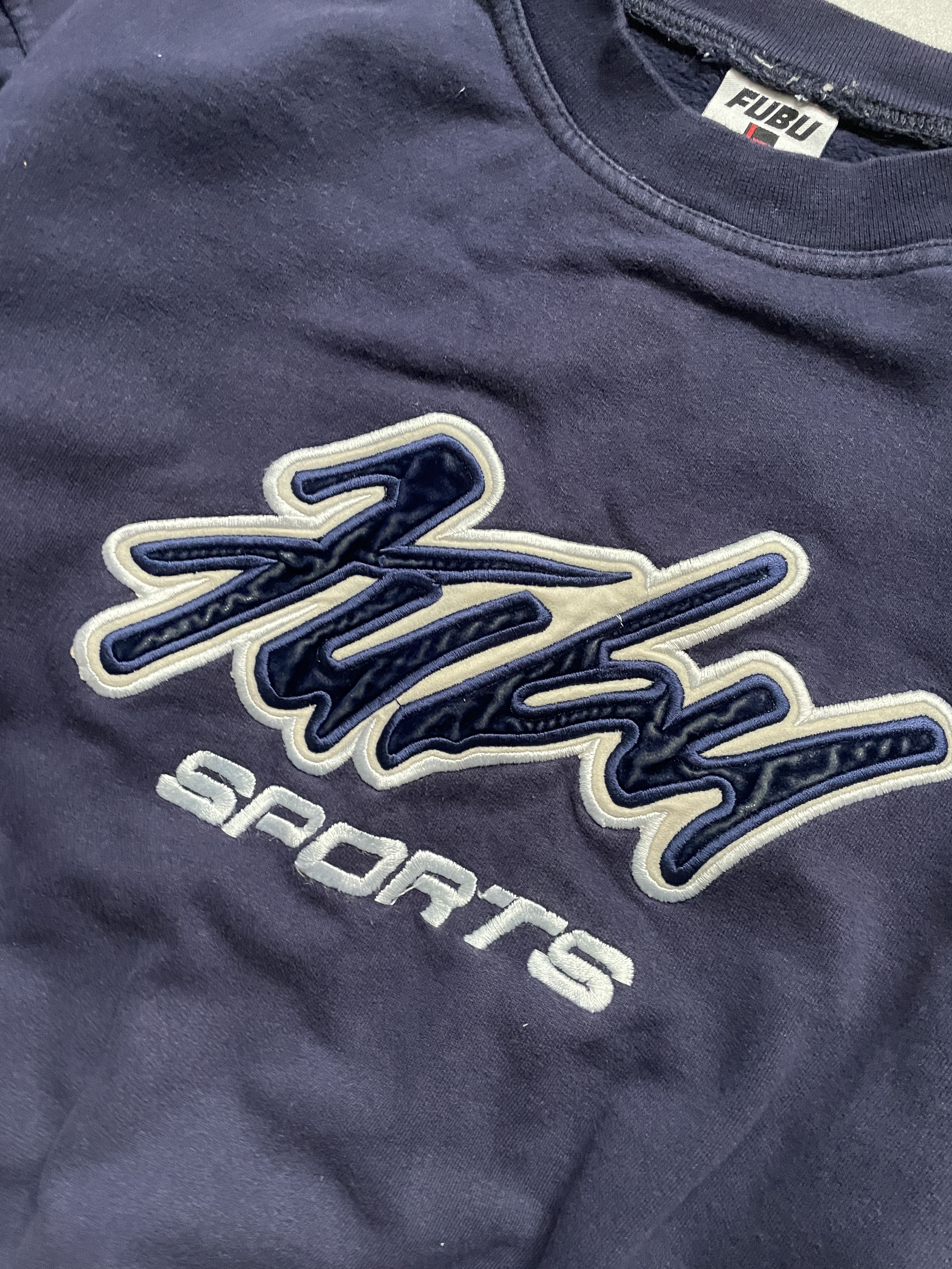 Fubu × Vintage VINTAGE NAVY BOXY FUBU SPORTS CREWNECK Size US M / EU 48-50 / 2 - 2 Thumbnail