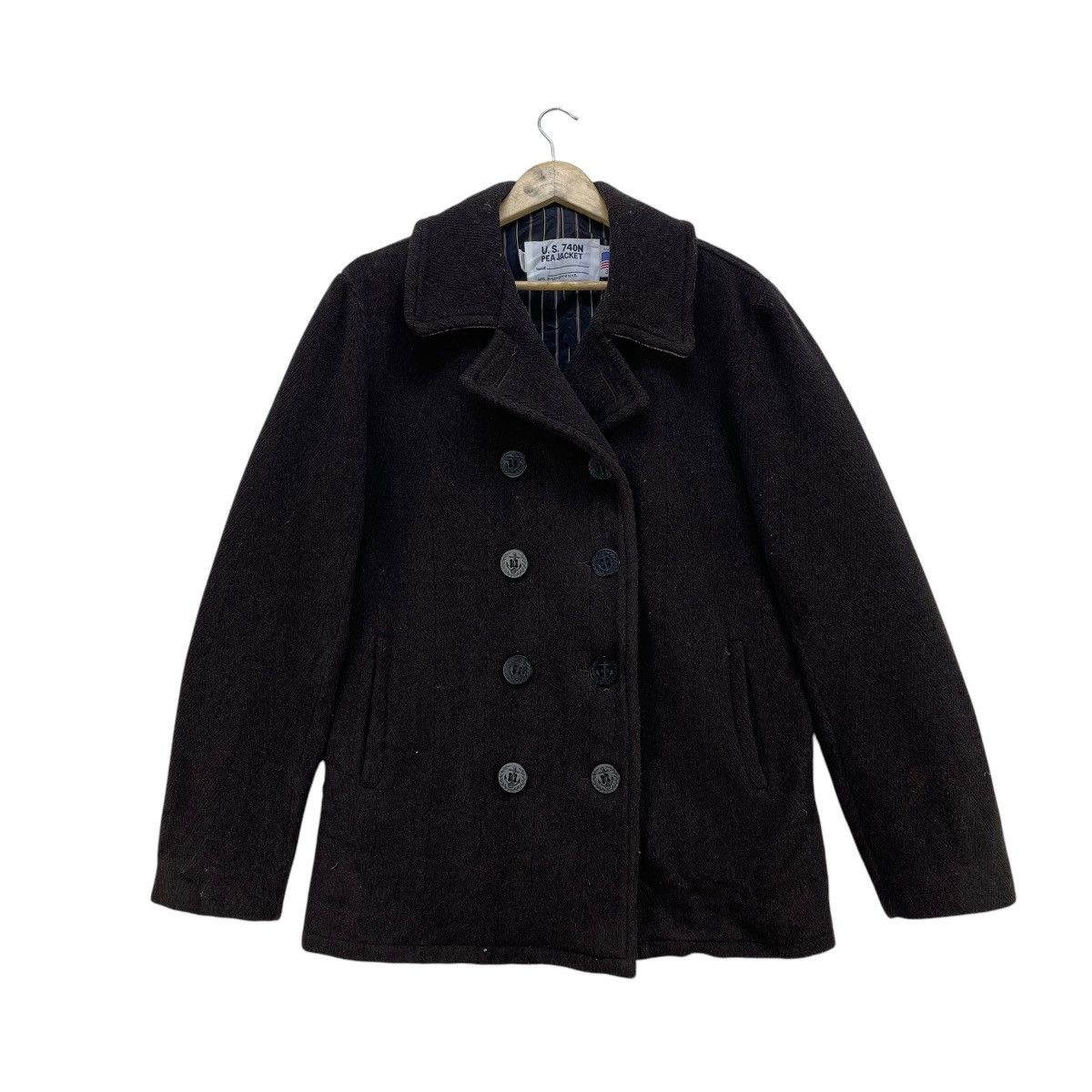 Schott × Vintage Vintage Schott Peacot Made In Usa Double Breast Jacket Size US M / EU 48-50 / 2 - 1 Thumbnail