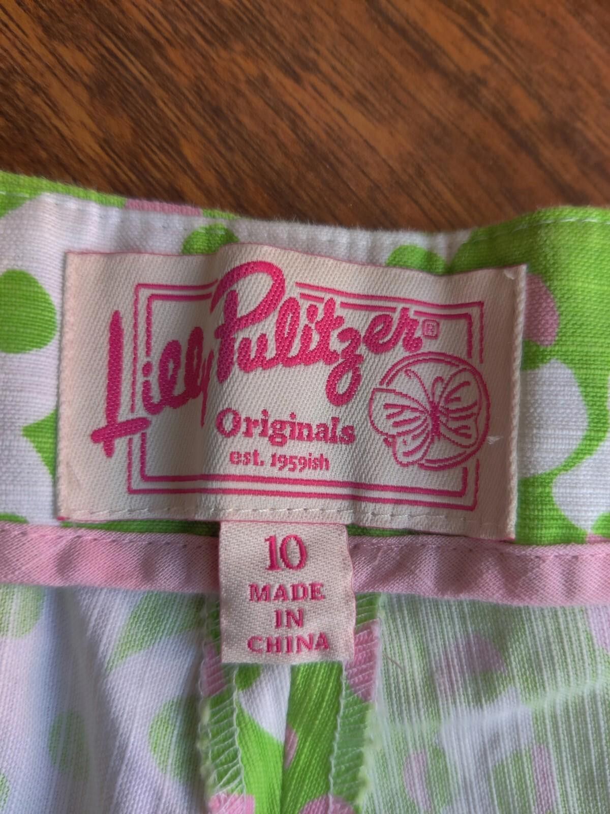 Other Lilly Pulitzer Originals Not So Crabby Green Capri Cropped P Size 32" / US 10 / IT 46 - 4 Thumbnail