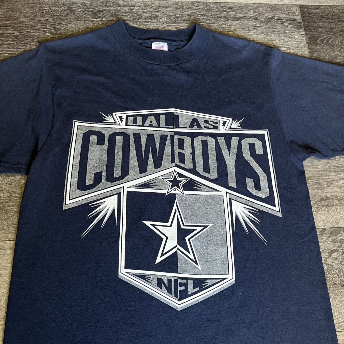 Logo 7 Vintage 1990s NFL Logo 7 Dallas Cowboys Team Graphic T Shirt Size US M / EU 48-50 / 2 - 3 Thumbnail