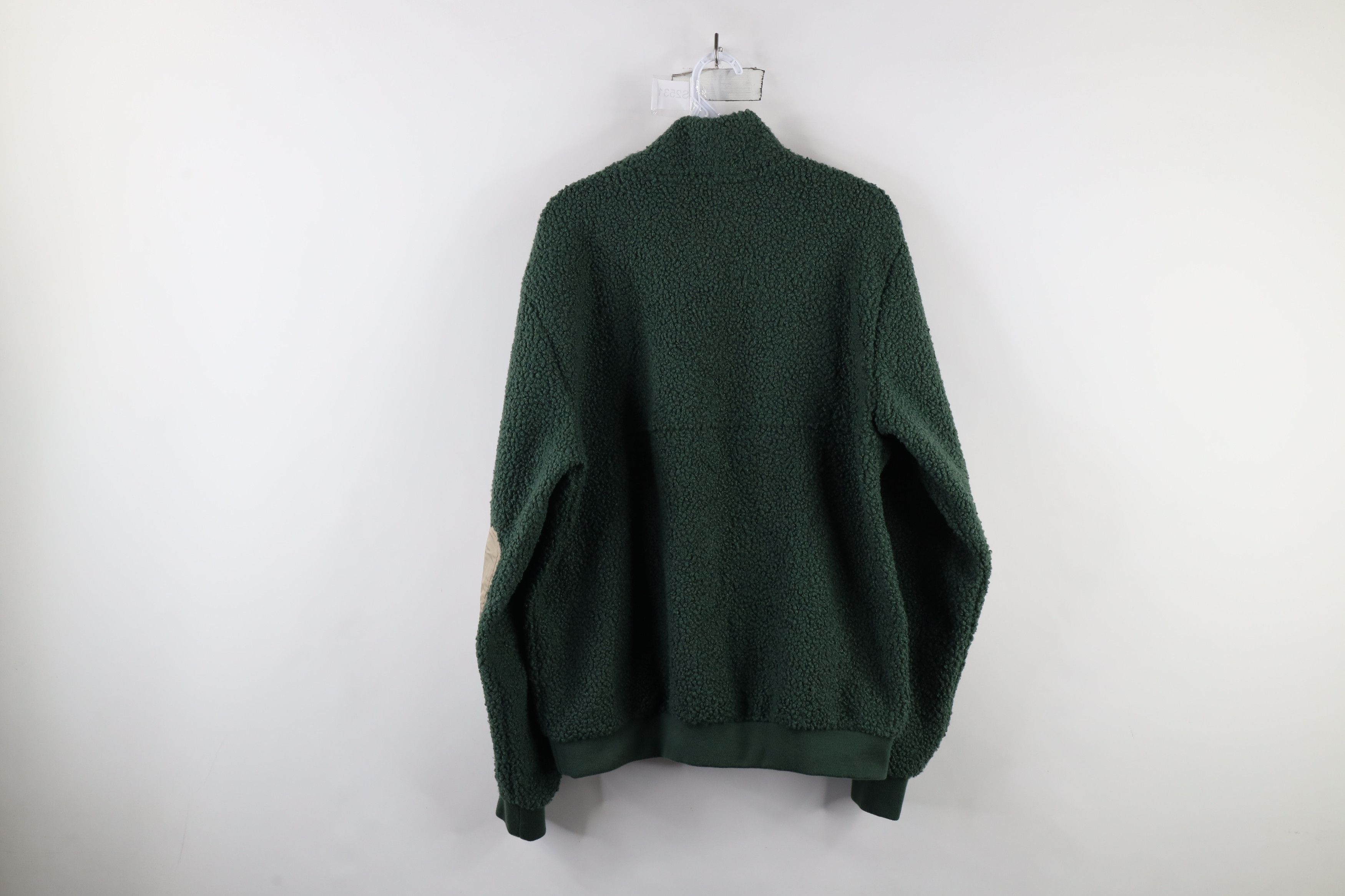 Lands' End × Vintage Vintage Lands End Fleece Elbow Patch Snap Button Sweater Size US M / EU 48-50 / 2 - 12 Thumbnail