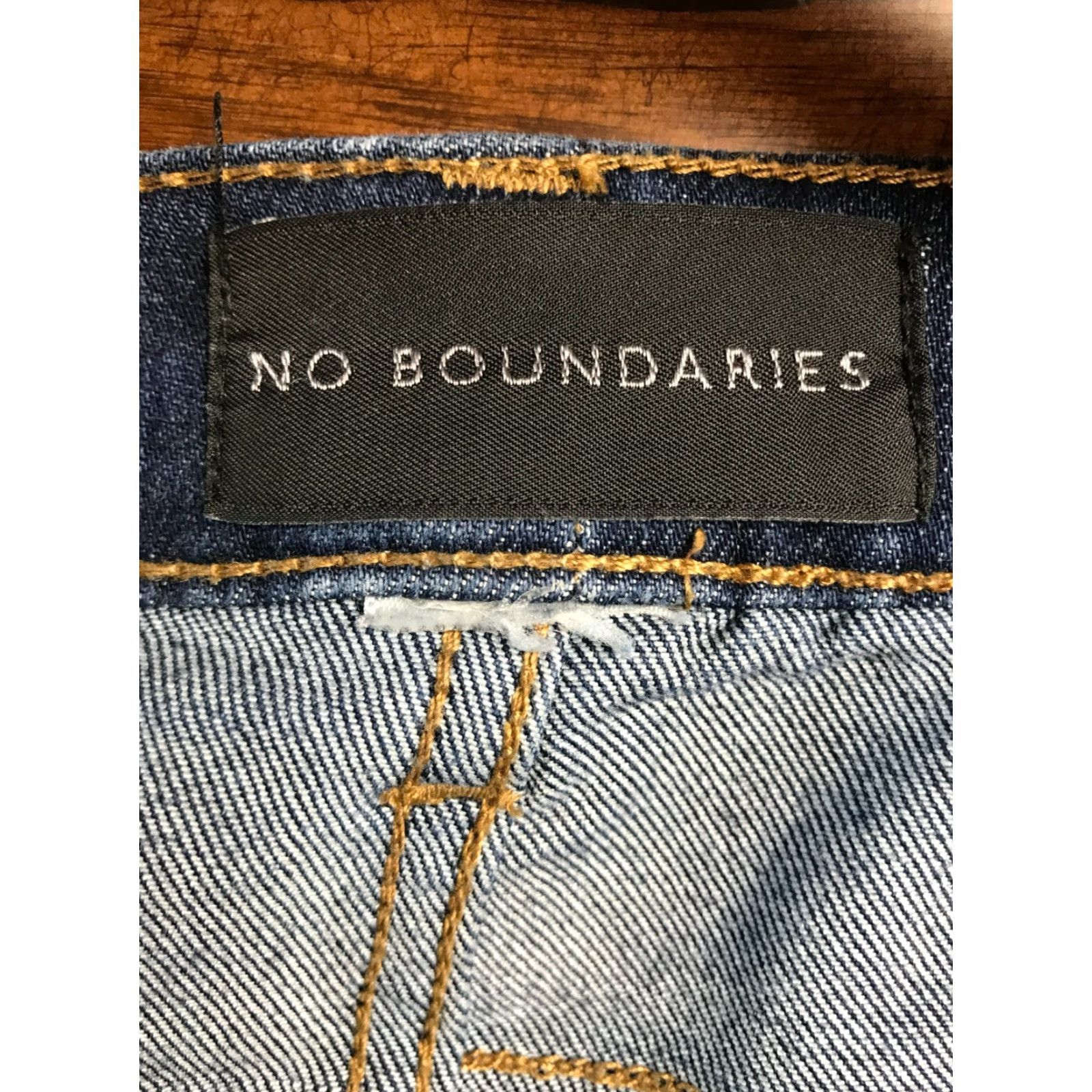 Vintage No Boundaries Jeans Women's 34x28 Blue Denim Straight Leg Pockets Jeans"} Size 24" / US 00 / IT 34 - 7 Thumbnail