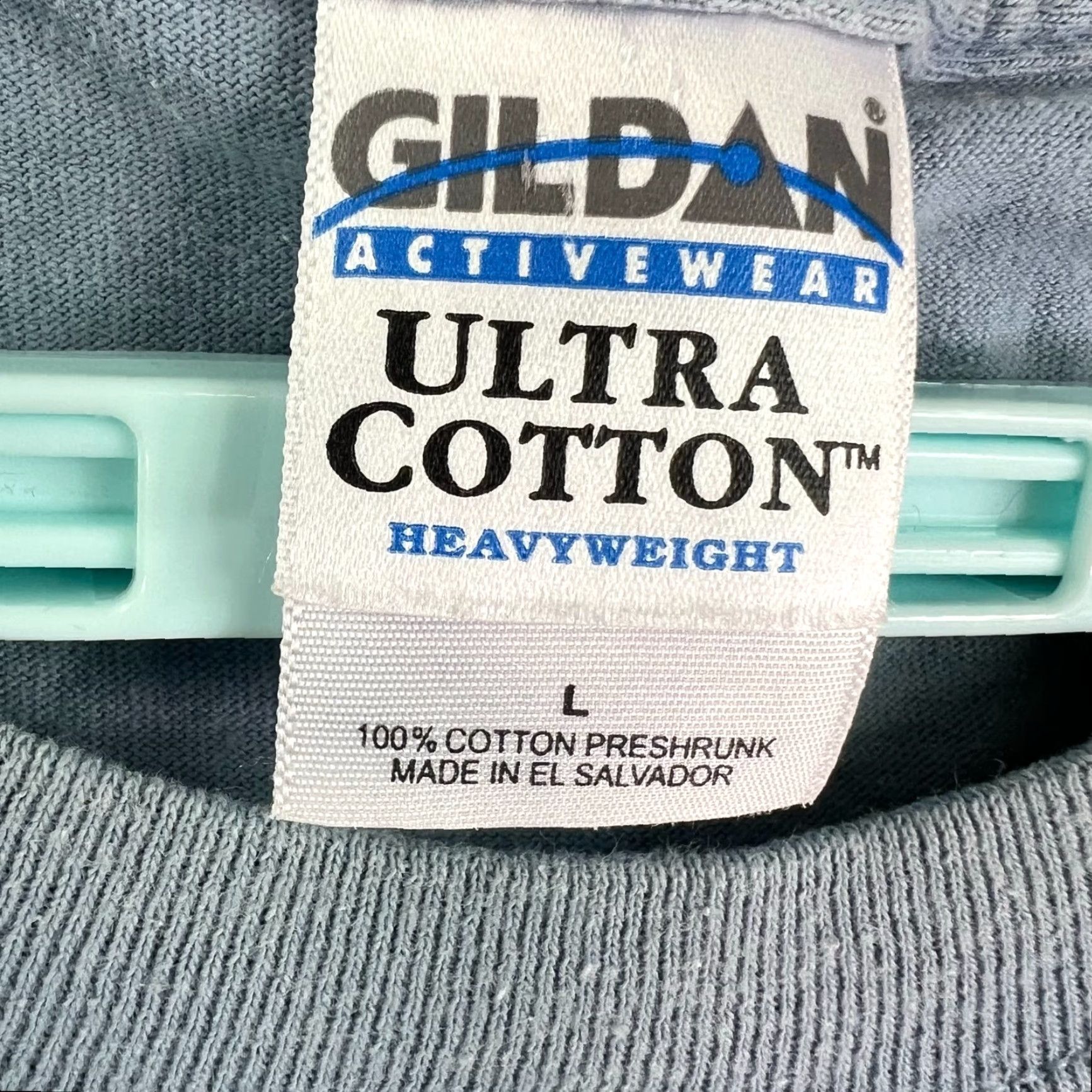Gildan Gildan Atlantic Construction Tiger Shirt Adult L Blue Short Sleeve Crew Neck Cotton T-Shirt Men Tiger Animals 90s Theme? (note: ensure no N/A) Size US L / EU 52-54 / 3 - 5 Thumbnail
